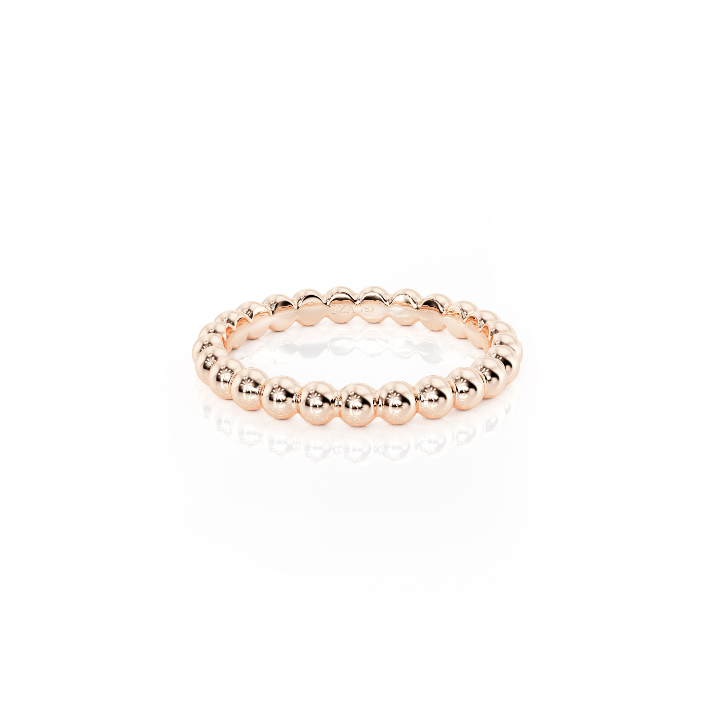 Wedding ring Bubble ring petite | For her | 14K Rose gold 1