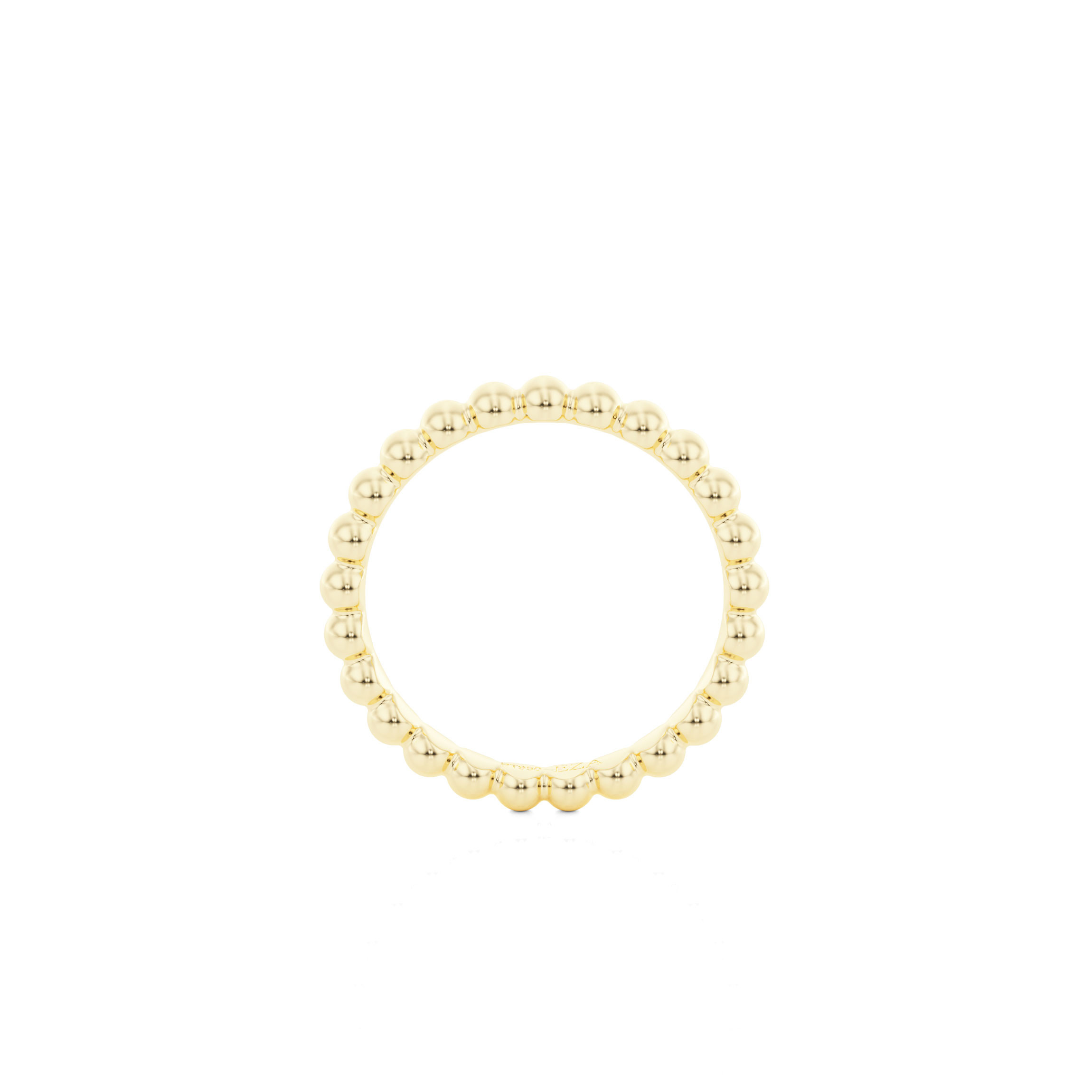 Anneau de mariage Bubble ring petite | W | Or jaune 14 ct 2