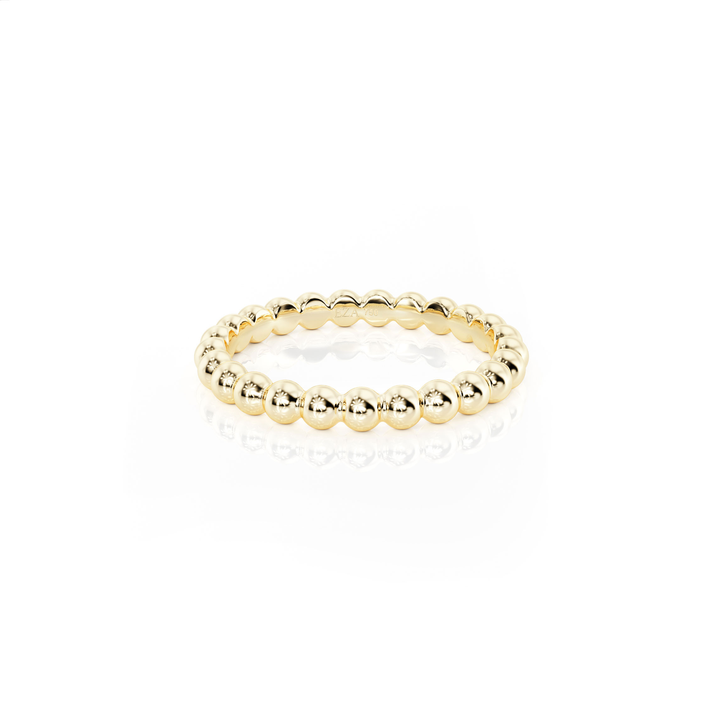 Wedding ring Bubble ring petite | For her | 14K Yellow gold 1