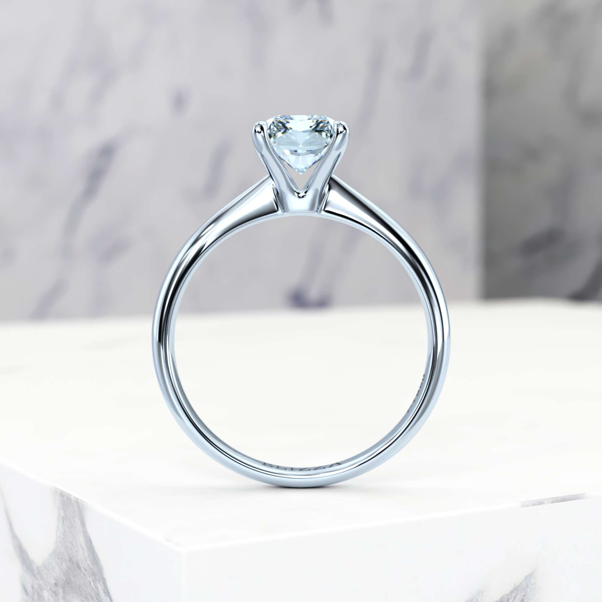 Verlobungsring Elza Radiant | Radiant | 14K Weissgold | Natural | GIA Certified | 0.30ct SI1 H 5
