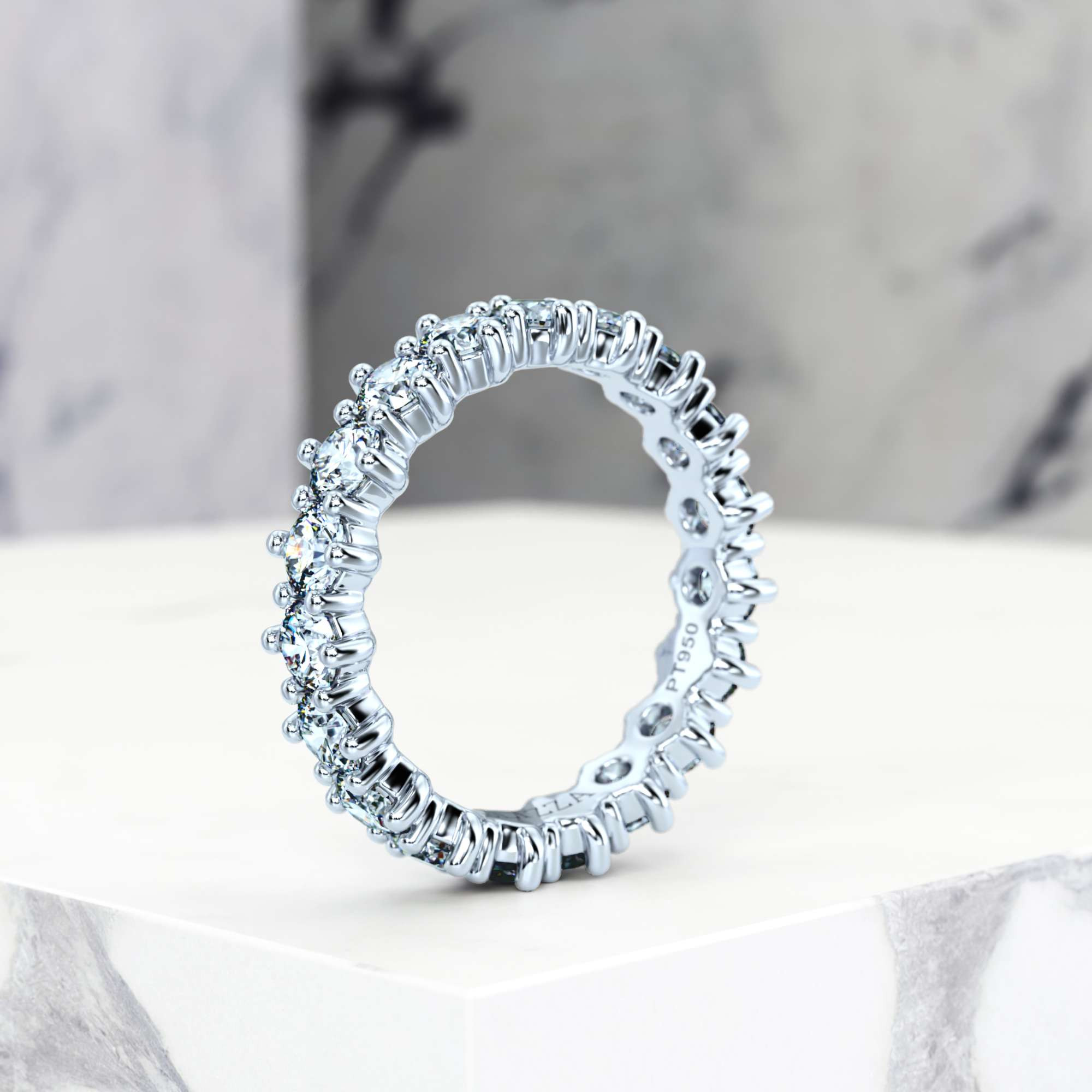 Trauring Evanna Imperial | Imperial | Für sie | 14K Weissgold | 50% | Natürlicher Diamant 3