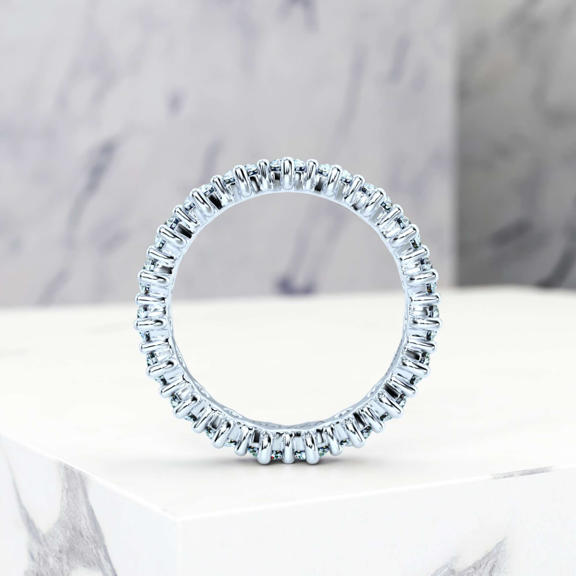 Trauring Evanna Imperial | Imperial | Für sie | 14K Weissgold | 50% | Natürlicher Diamant 2