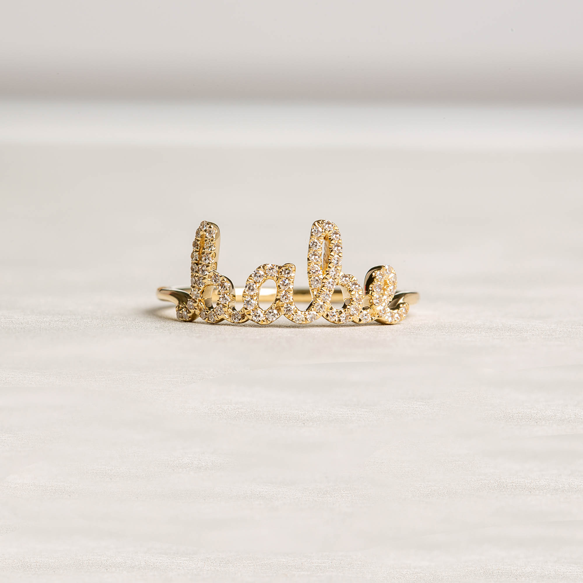 Babe diamond ring | 18k Yellow Gold | 1