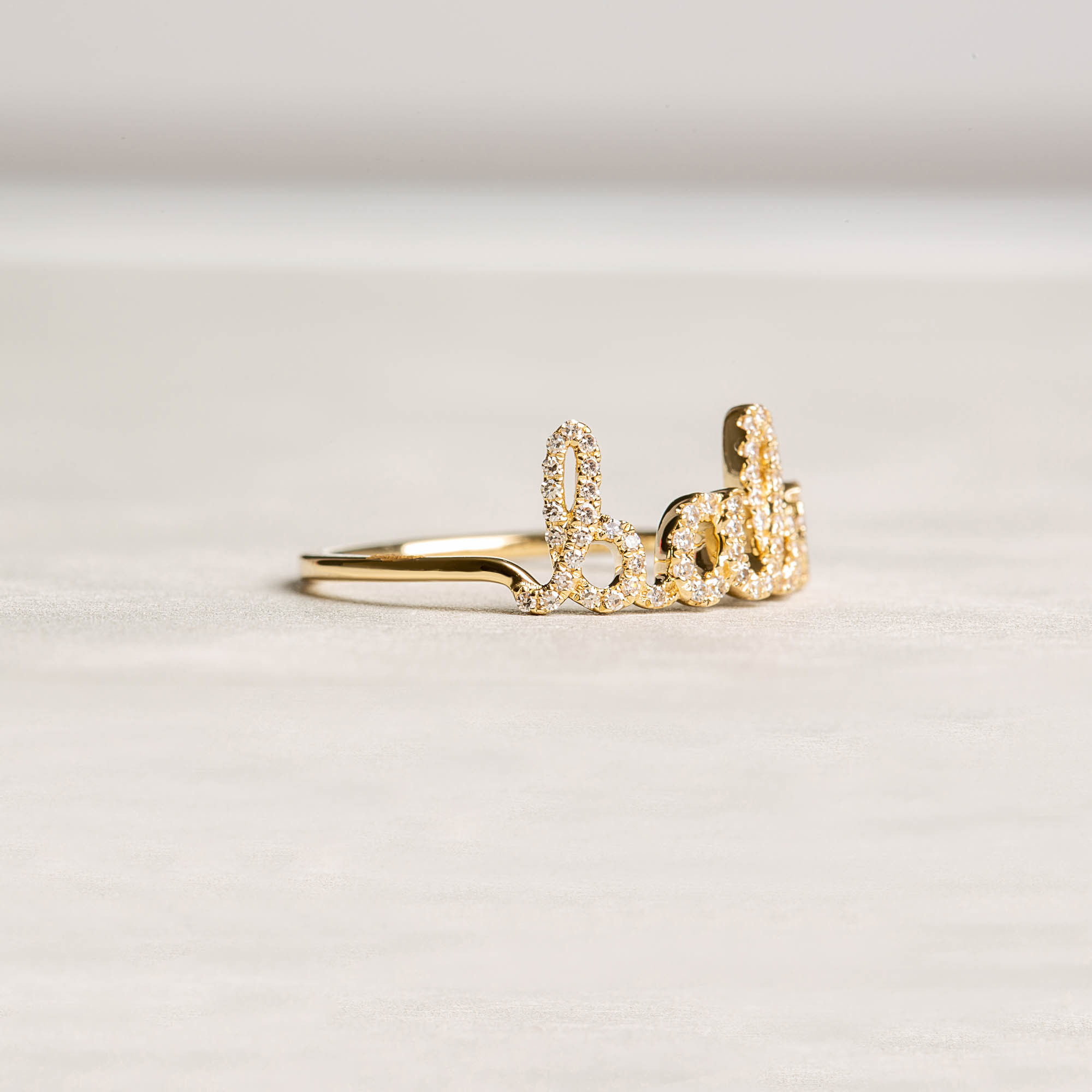 Babe diamond ring | 18k Yellow Gold | 2