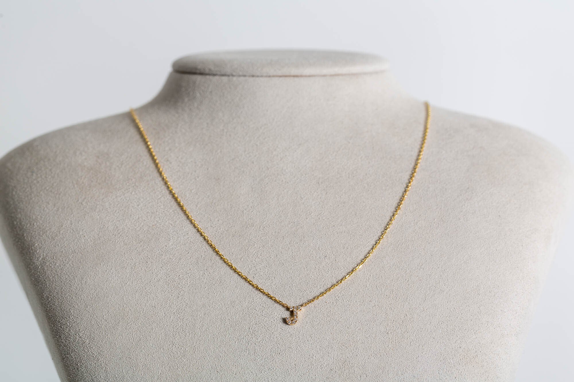 Signature diamond necklace | 14k White gold | 2