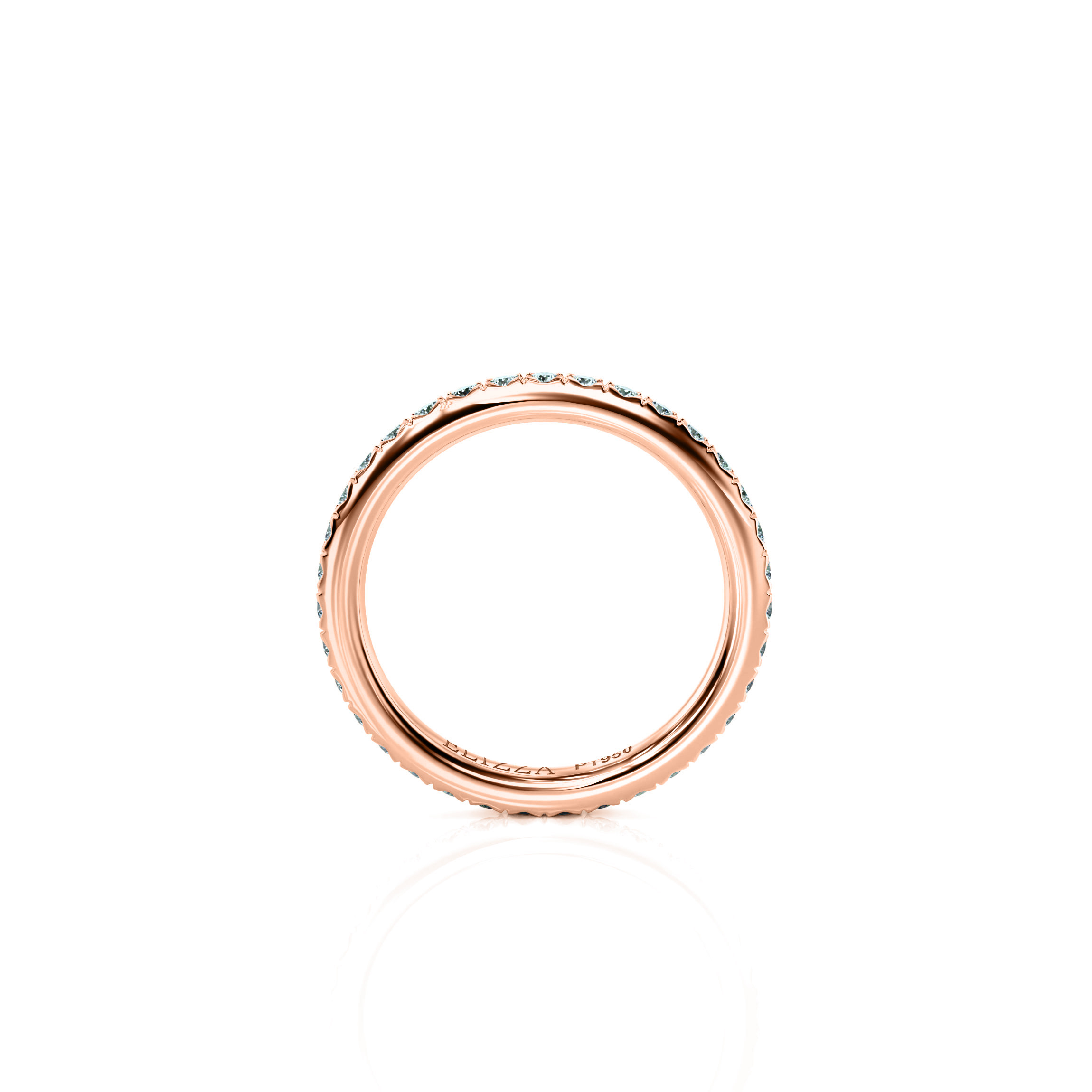 Wedding ring Classic Alliance Petite | Petite | For her | 14K Rose gold | 50% | Natural 2
