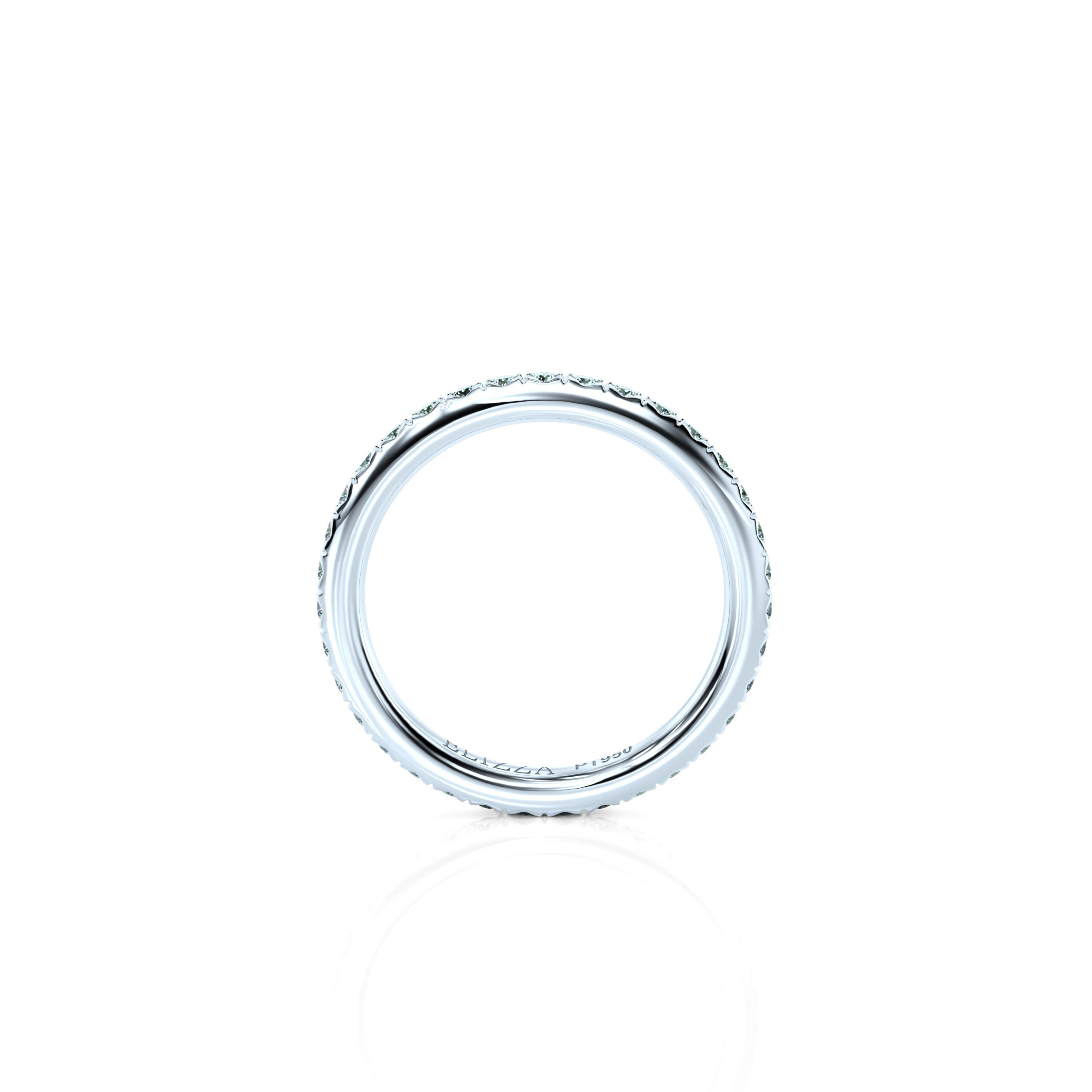 Wedding ring Classic Alliance Petite | Petite | For her | 14K White gold | 50% | Natural 2