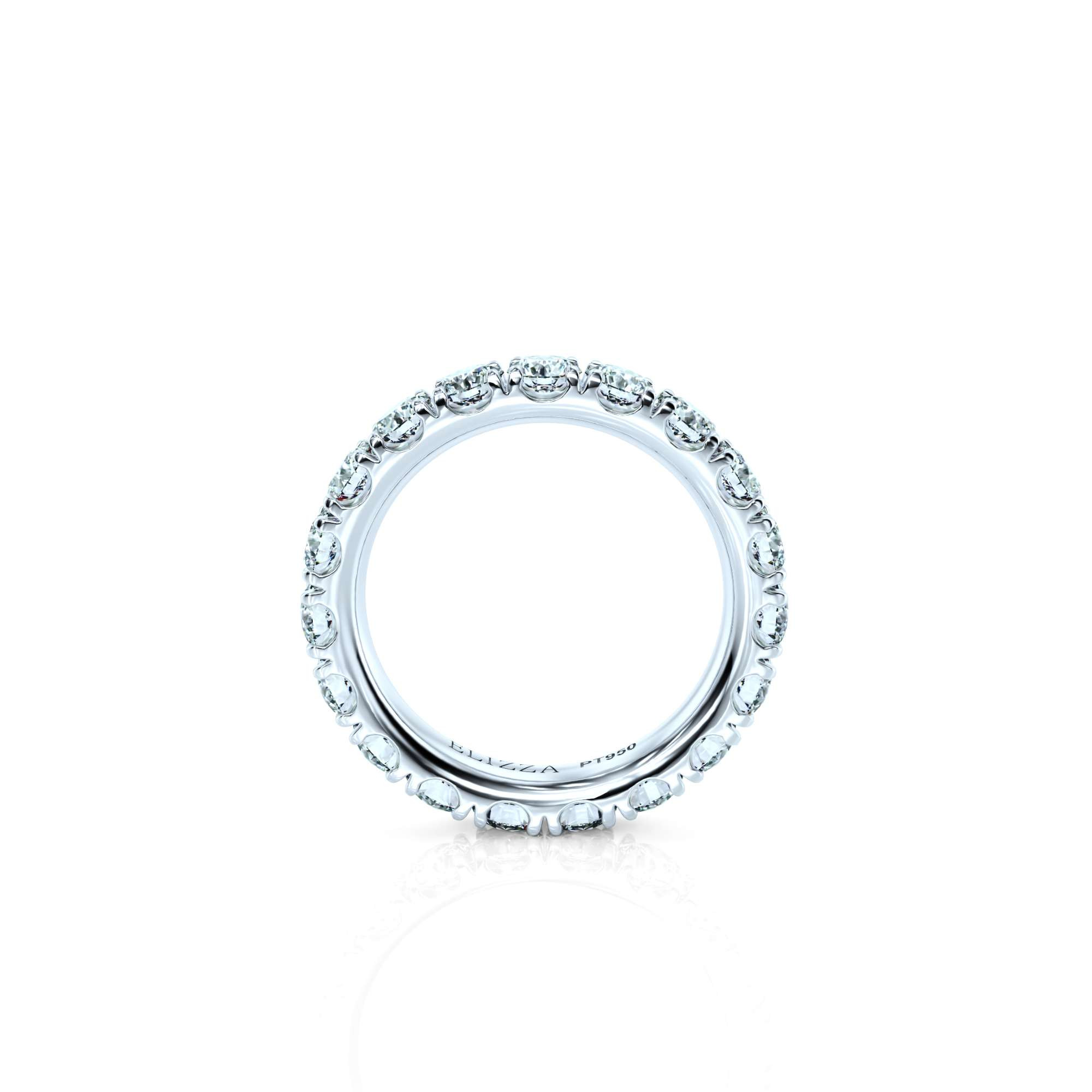 Wedding ring Doubleprong Alliance Magnum | Natural diamond | Platinum | Magnum | 50% | For her | 2