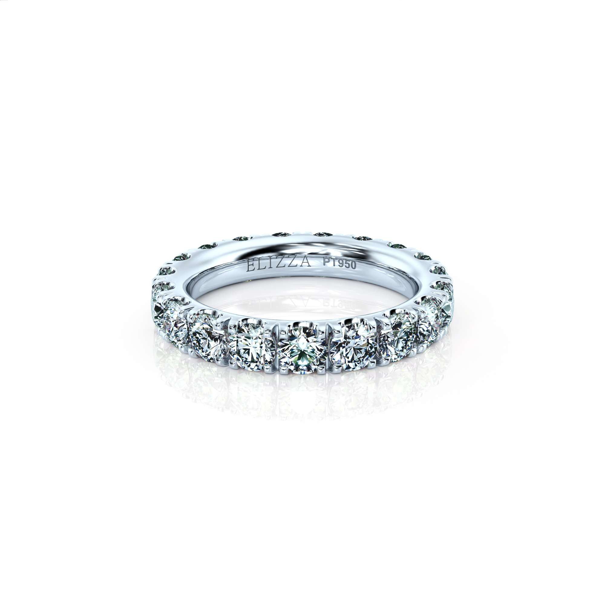 Wedding ring Doubleprong Alliance Magnum | Natural diamond | Platinum | Magnum | 50% | For her | 1