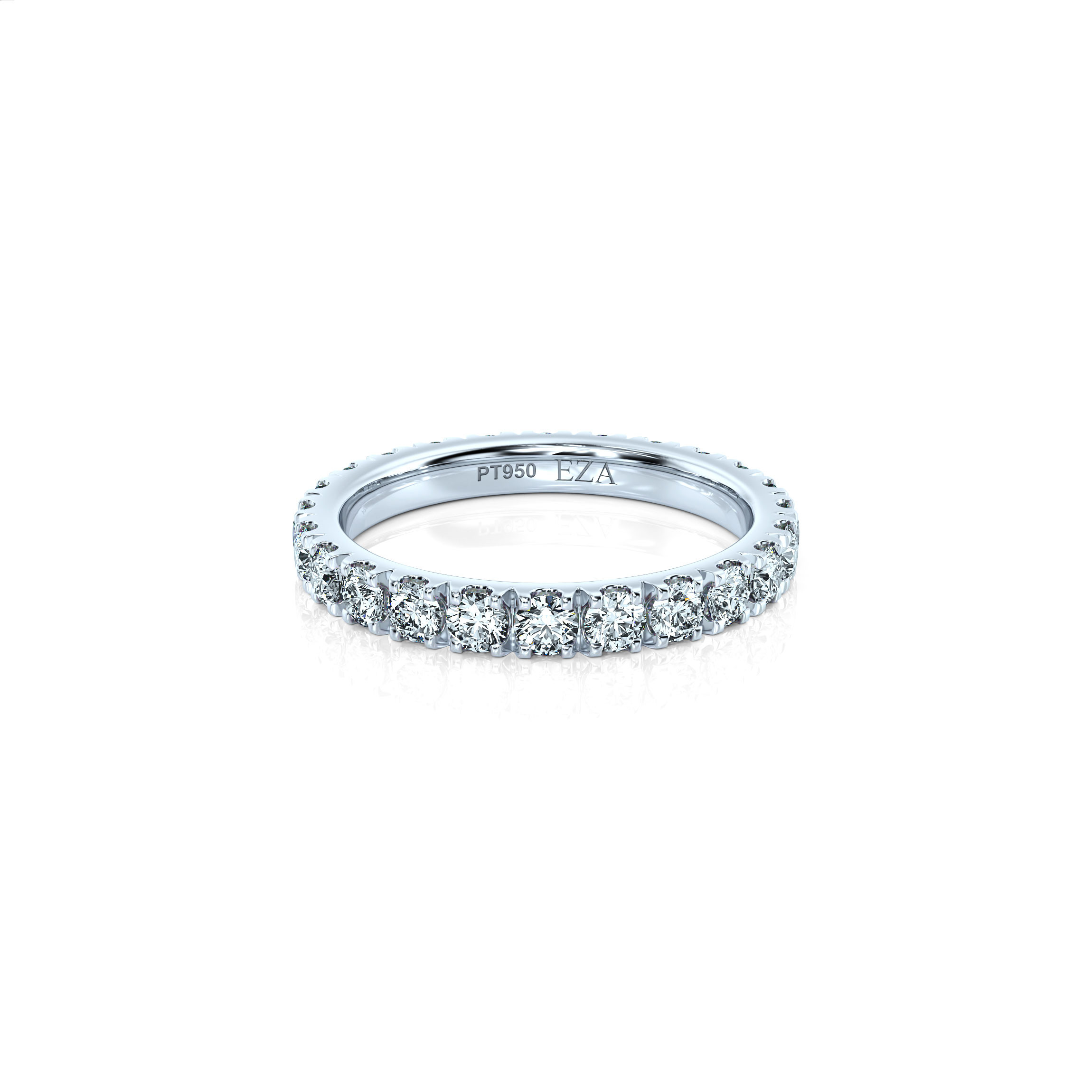 Wedding ring Doubleprong Alliance Media | Media | For her | Platinum | 50% | Natural 1