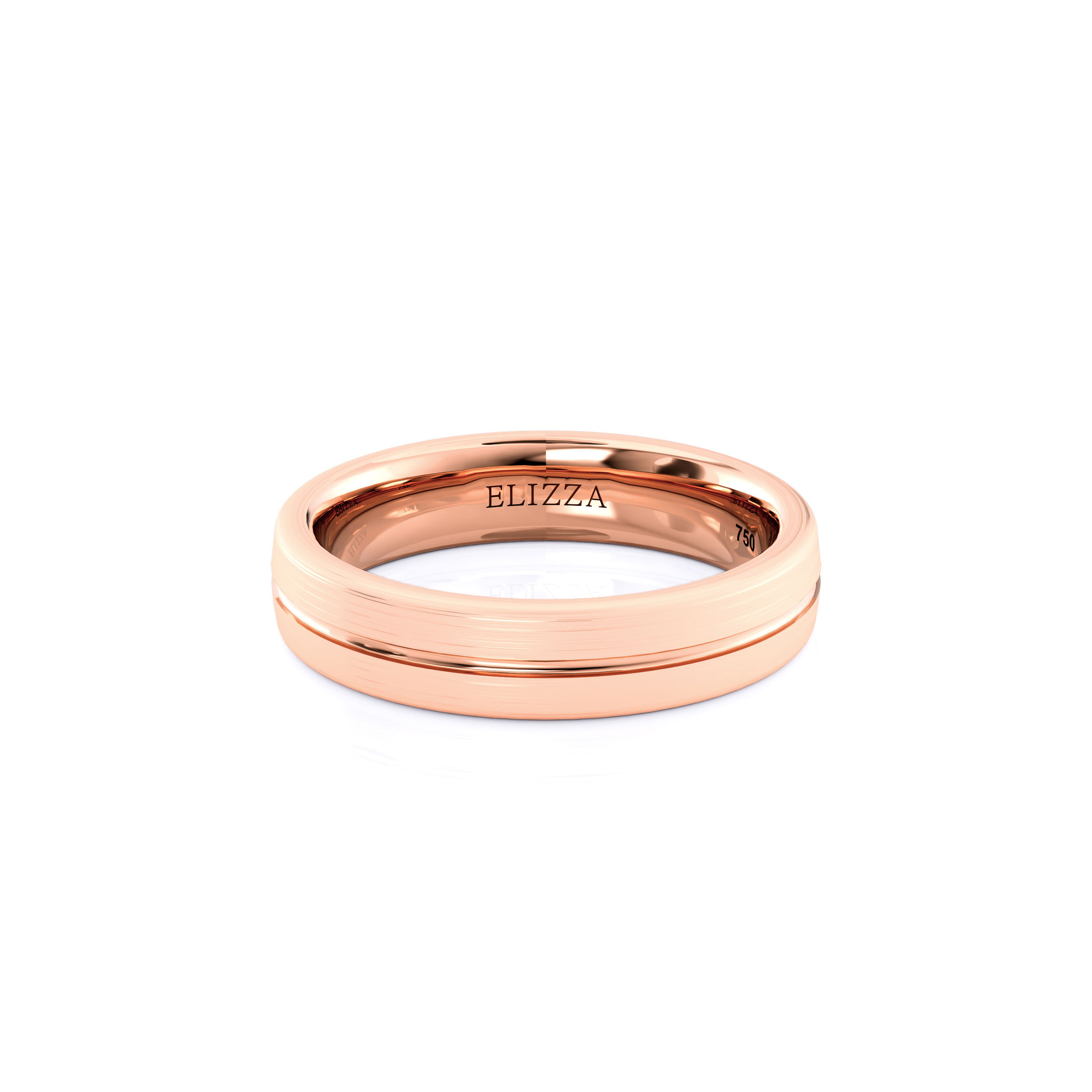 Wedding ring Eddy | For him | 18K Rose Gold 1