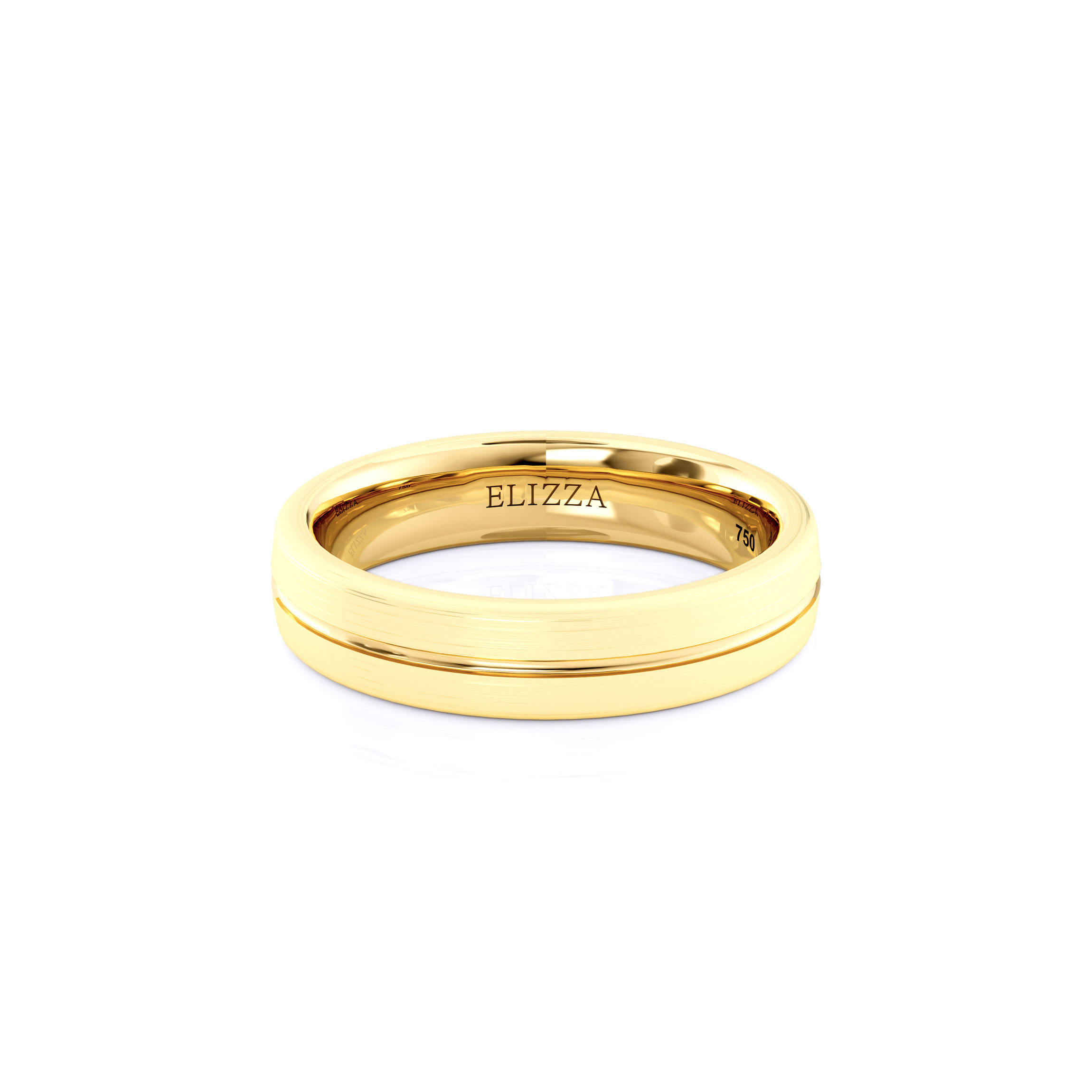 Wedding ring Eddy | For him | 18K Yellow Gold 1