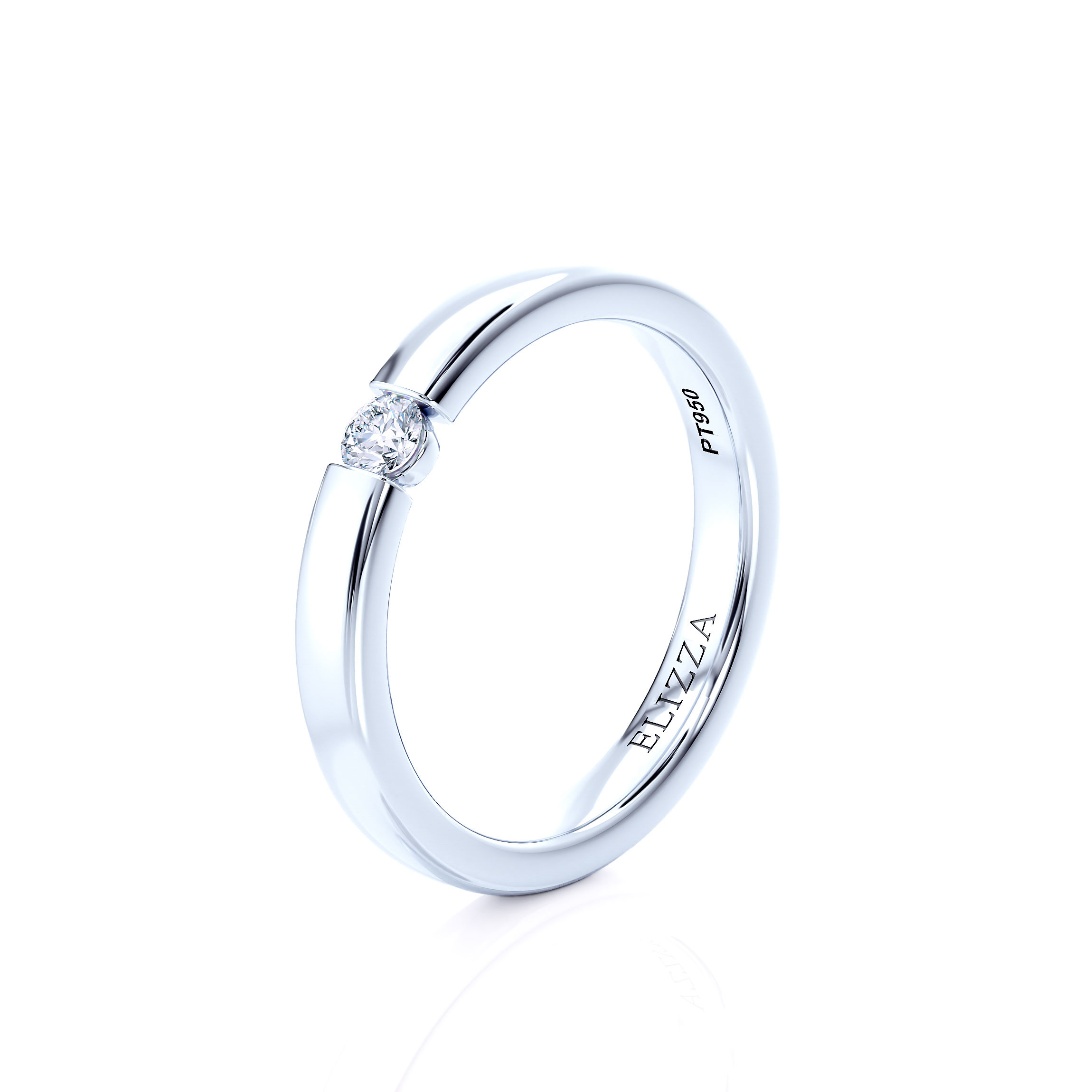 Wedding ring Eicca Couple | Platinum | 4
