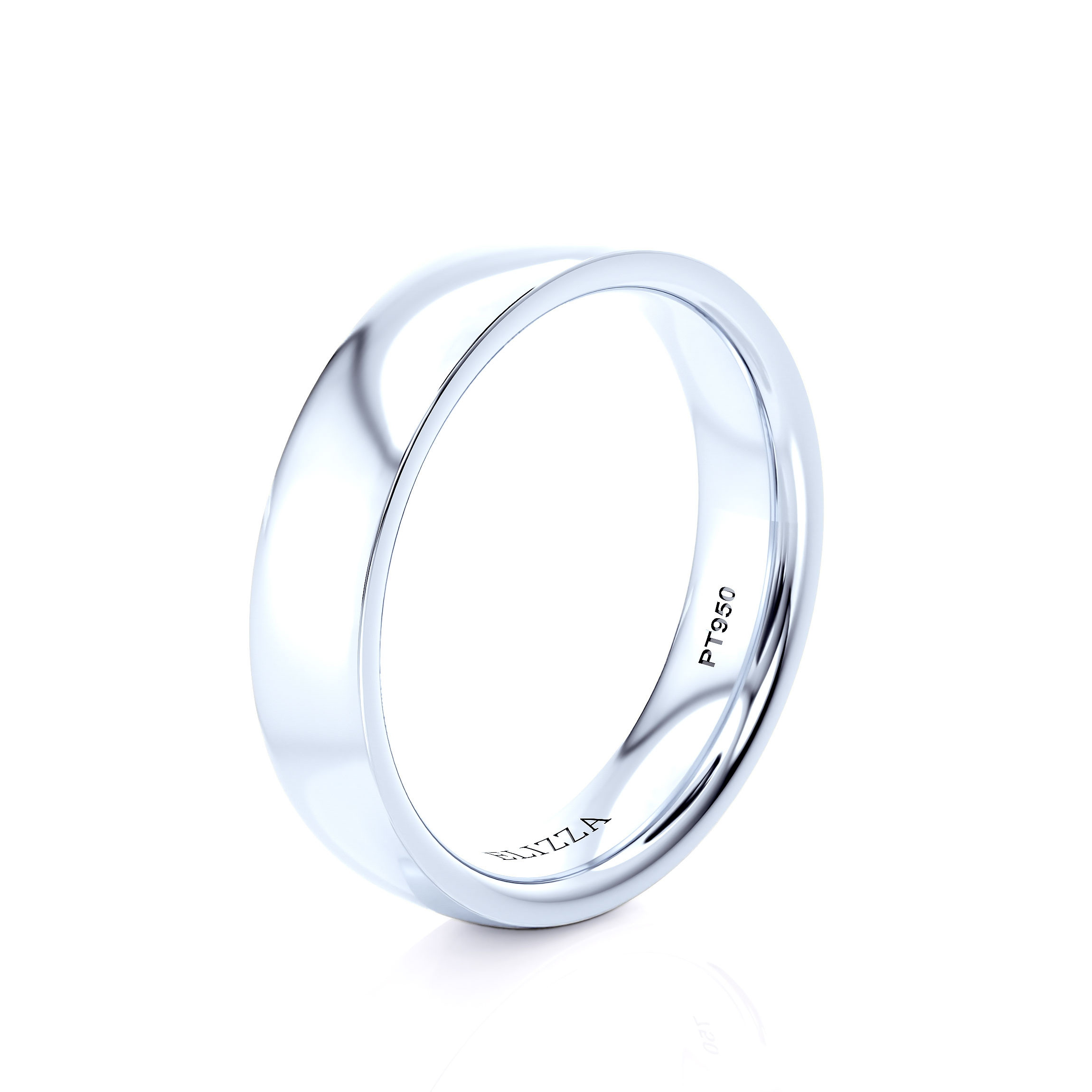 Anneau de mariage Elazar Couple | Platine | 5