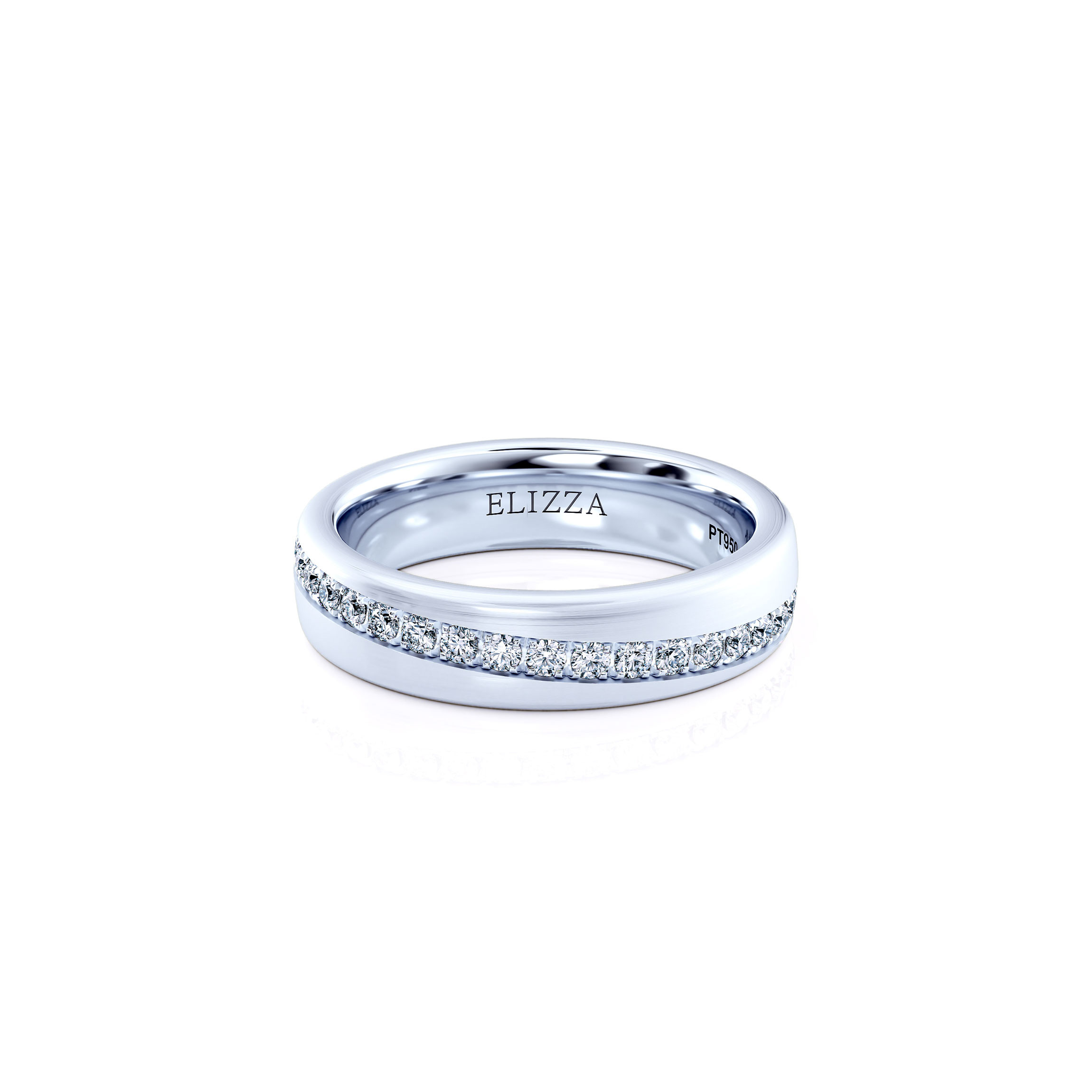 Wedding ring Eliah | For her | 14K White gold 1
