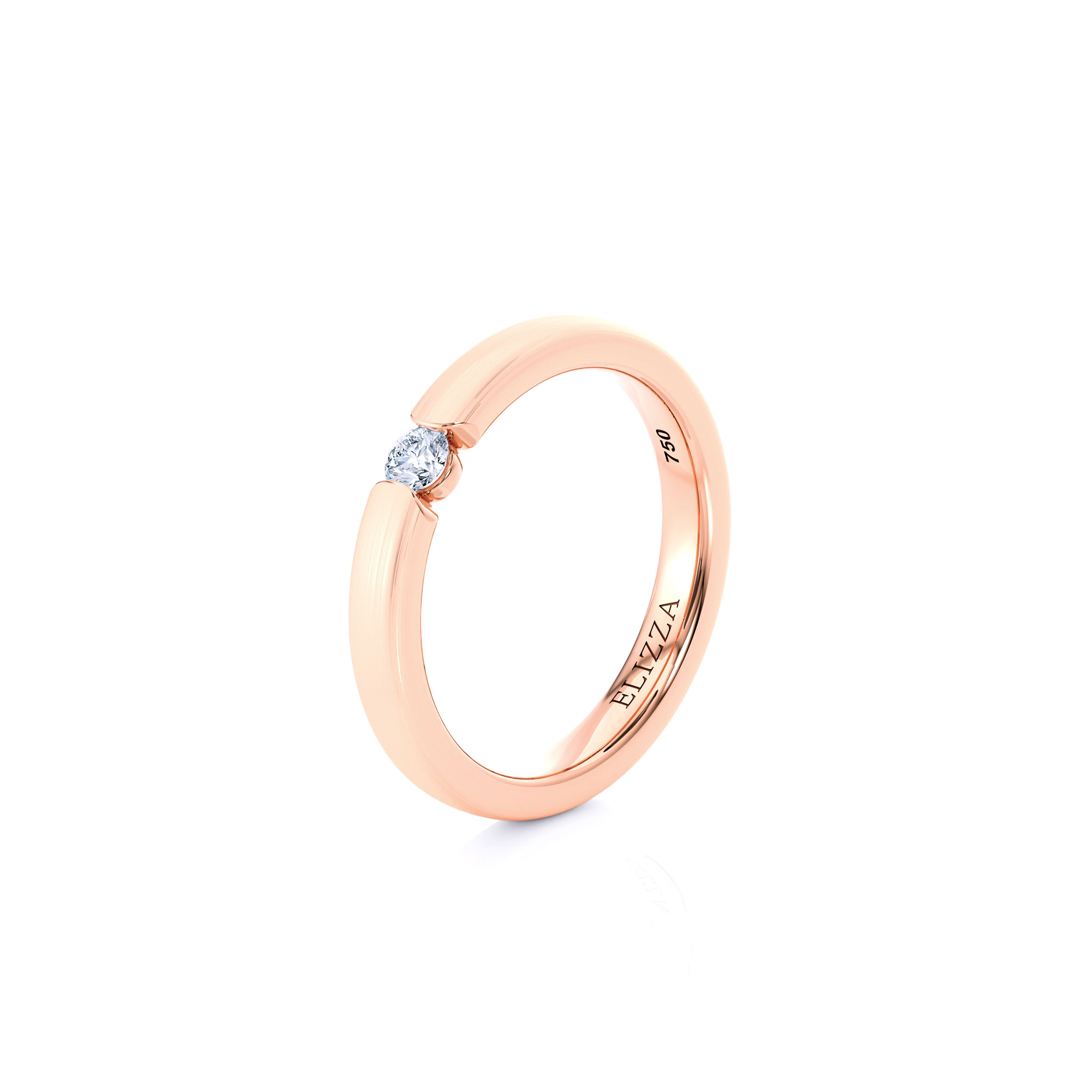 Wedding ring Elio | For her | 14K Rose gold 2