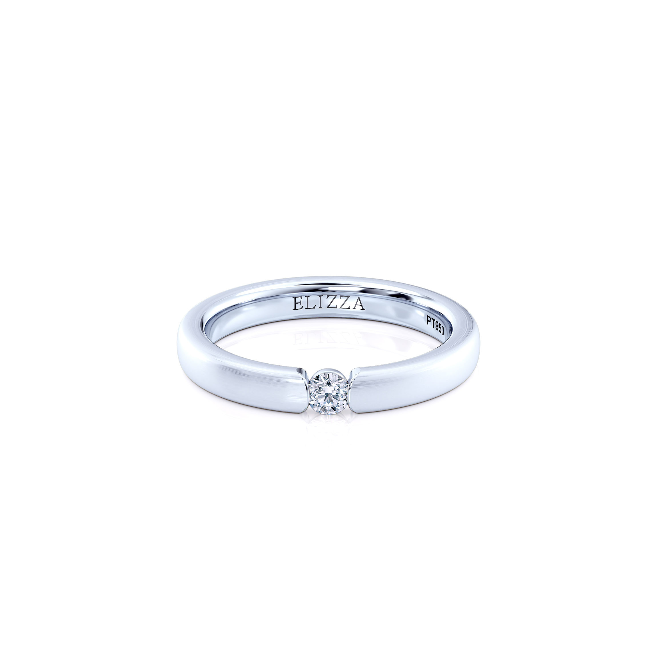 Wedding ring Elio | For her | 18K White Gold 1