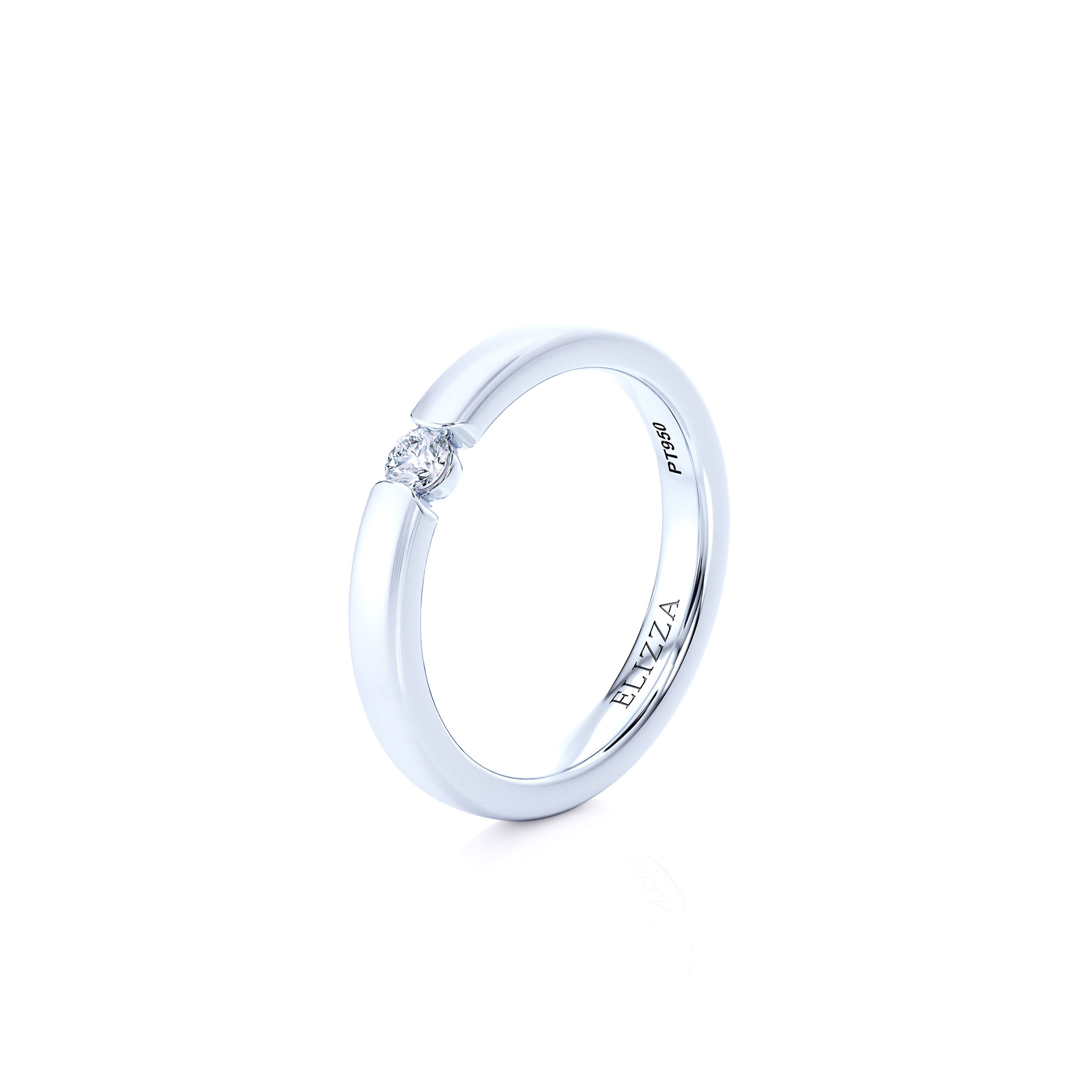 Wedding ring Elio | For her | 18K White Gold 2