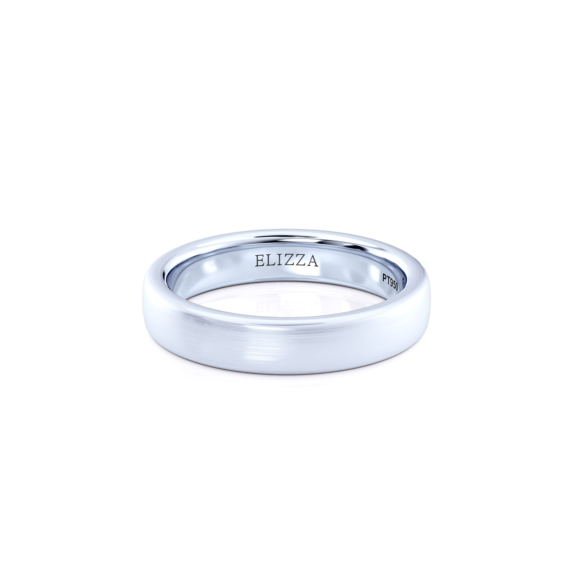 Wedding ring Elio | For him | 14K White gold 1