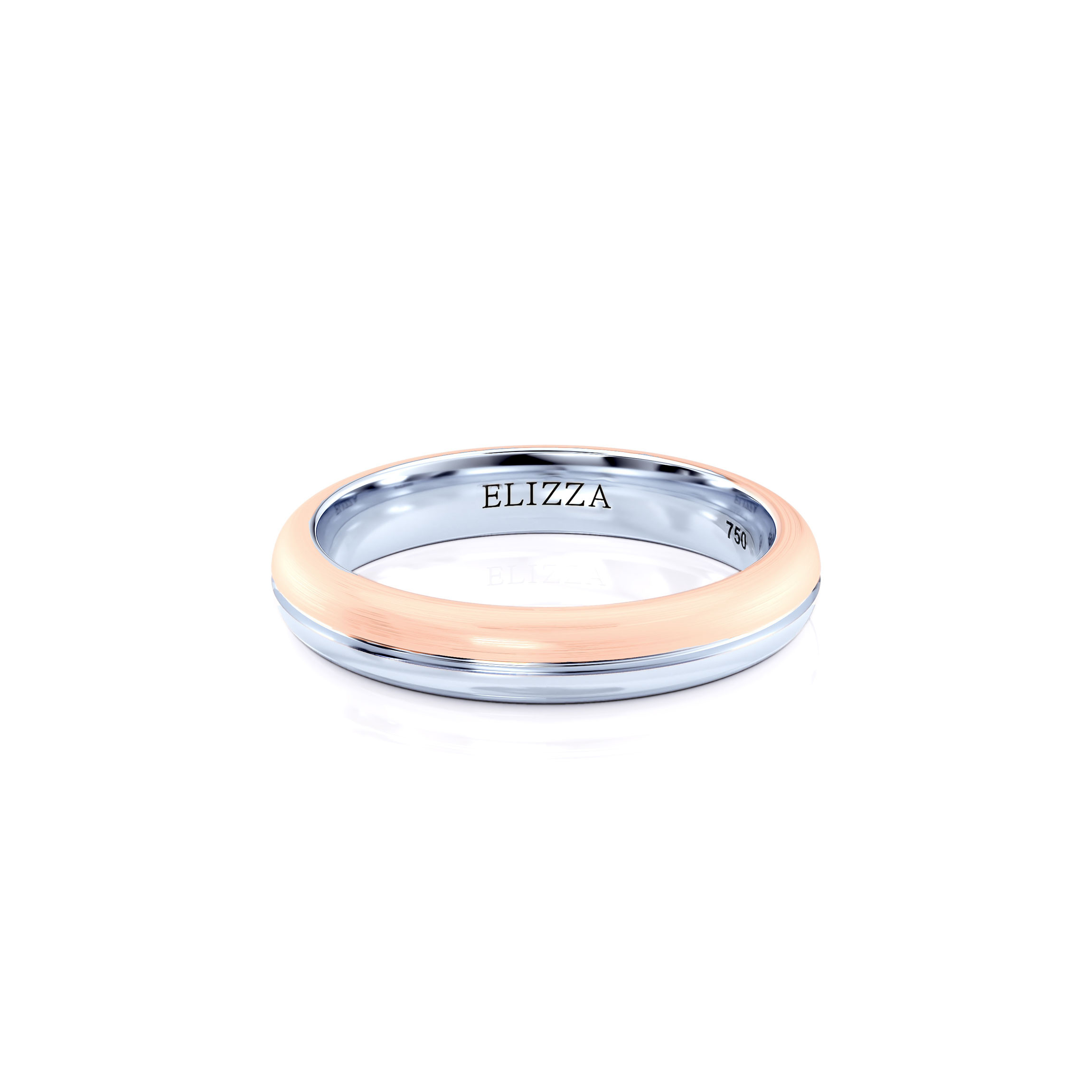Wedding ring Elvin | For him | 14K Rose gold 1