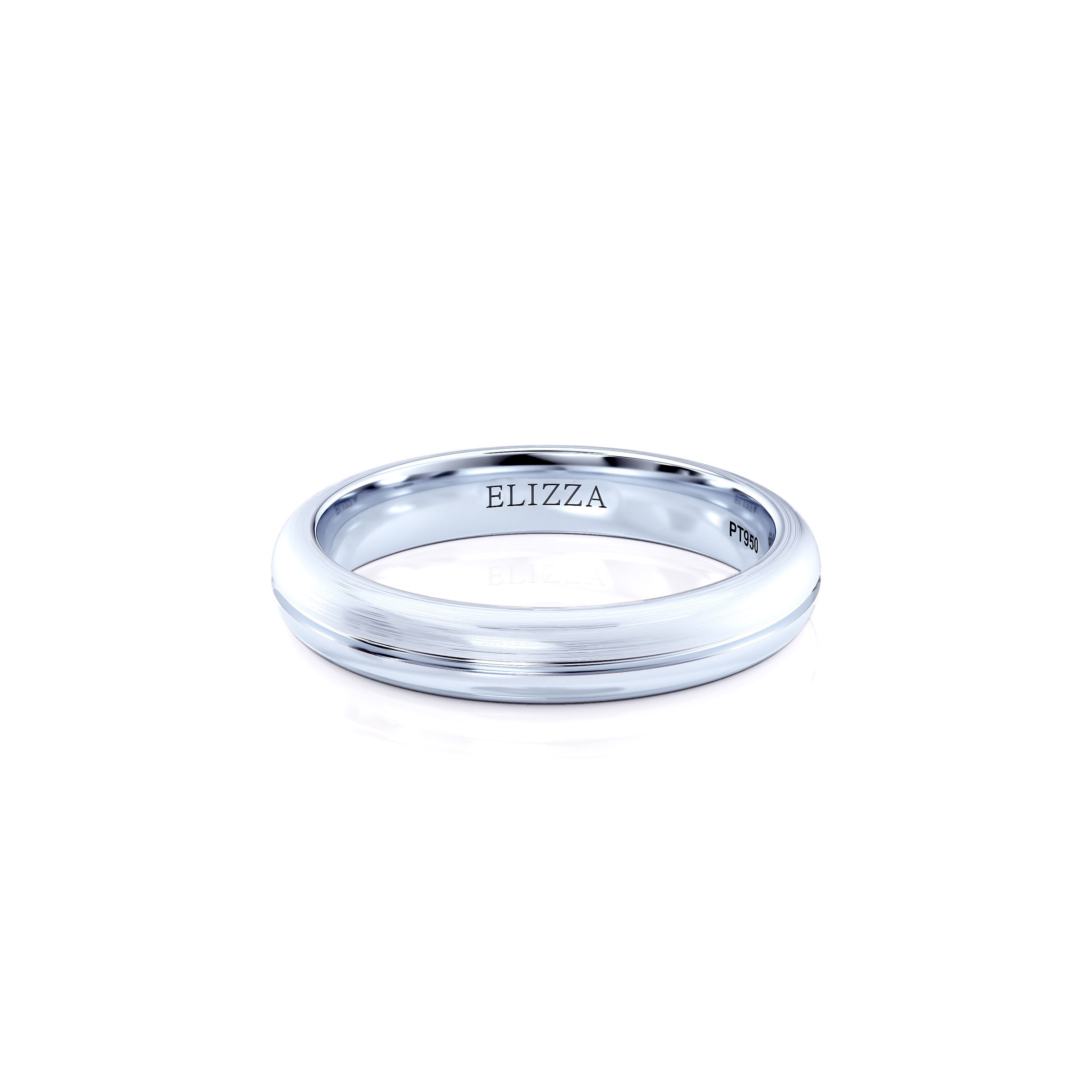 Wedding ring Elvin | For him | 14K White gold 1