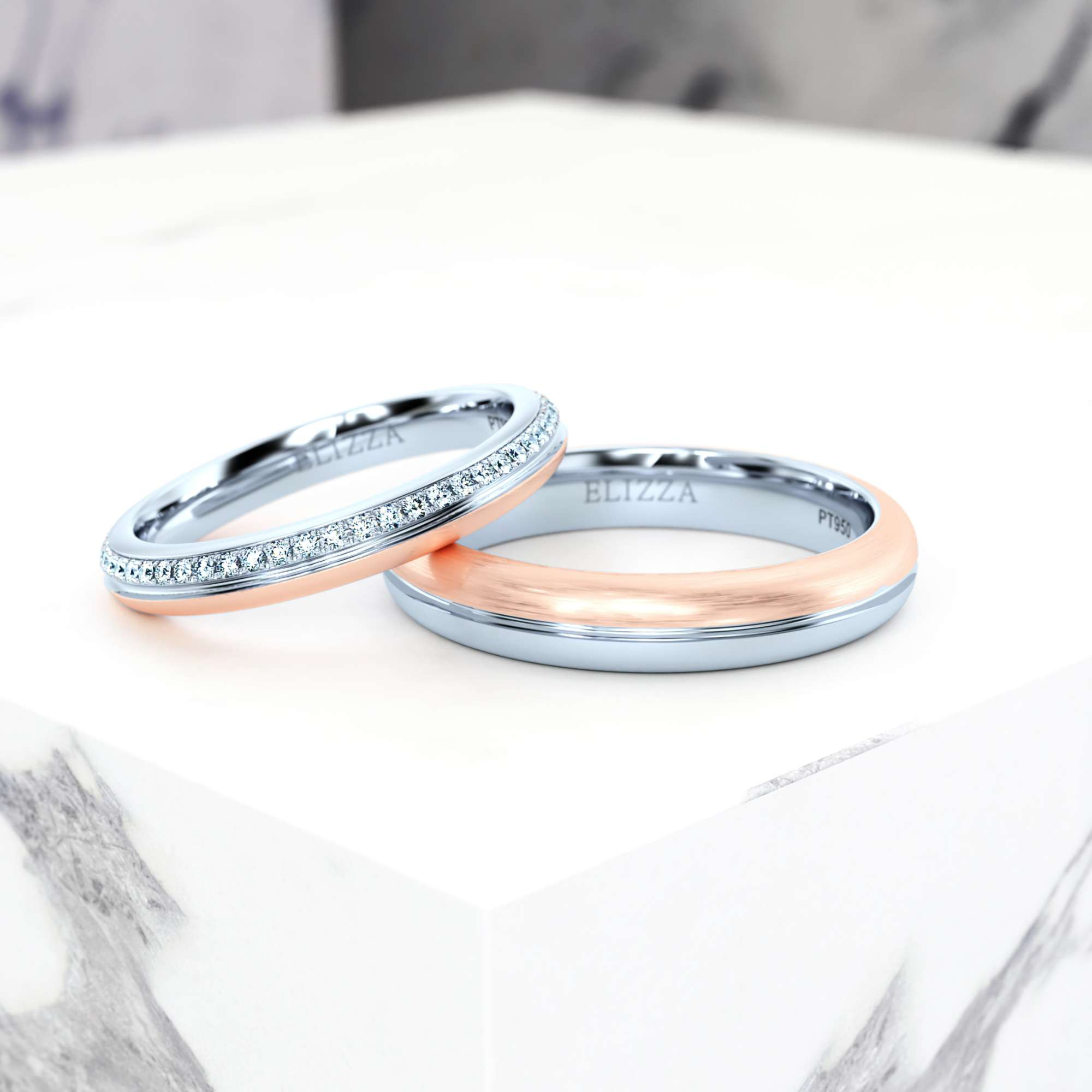 Trauring Elvin Couple | 14K Roségold 1