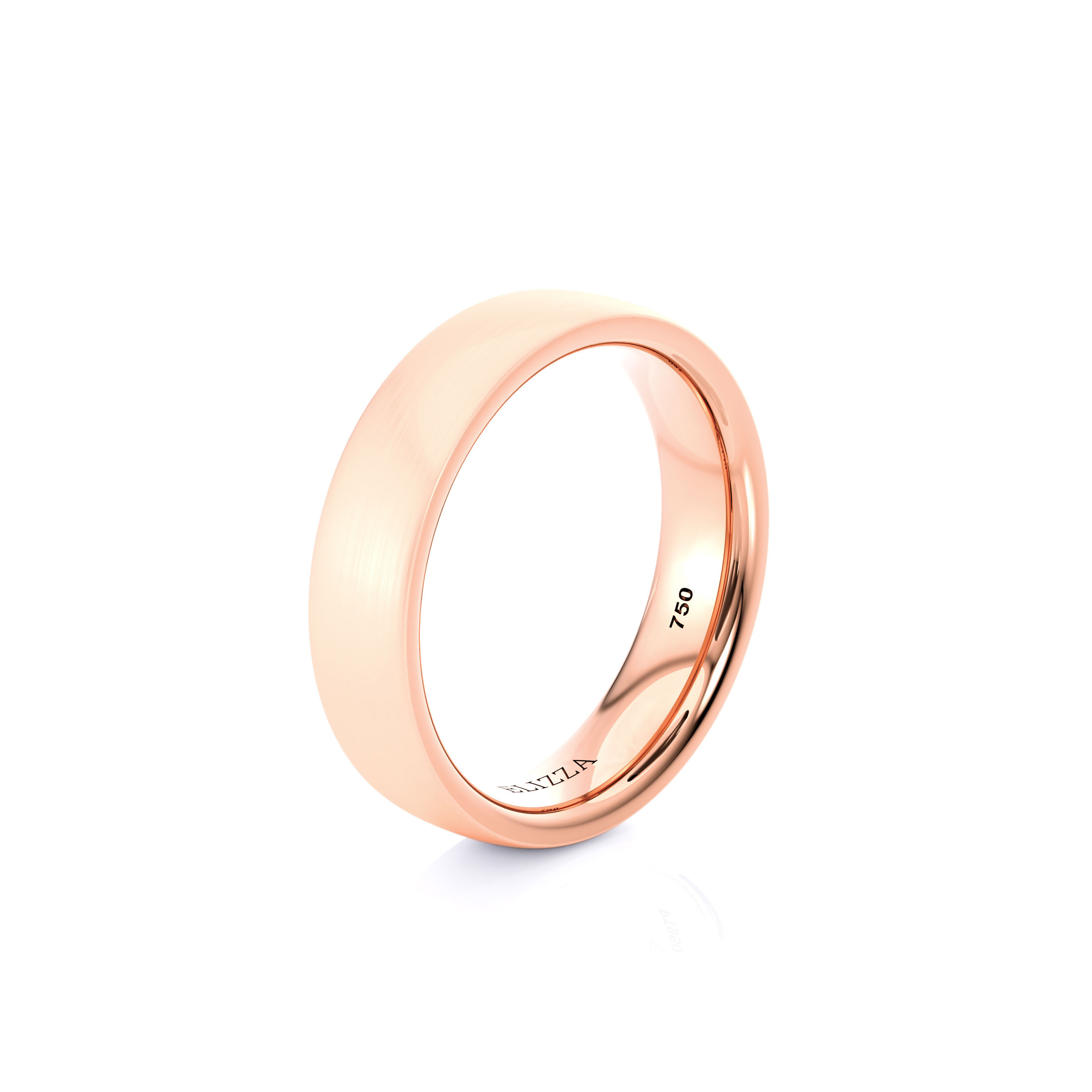 Wedding ring Enno | Matte | For him | 14K Rose gold 2