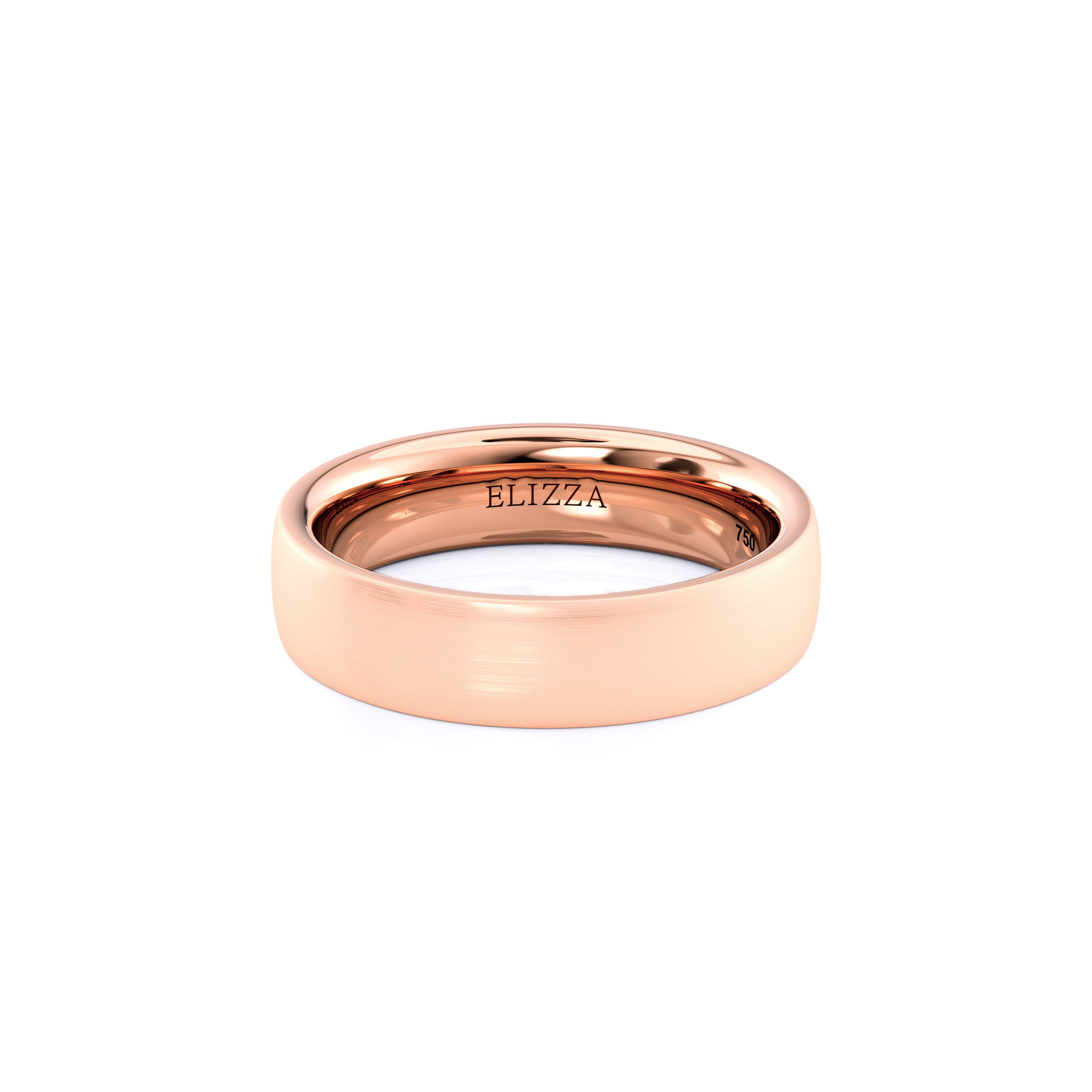 Wedding ring Enno | Matte | For him | 18K Rose Gold 1