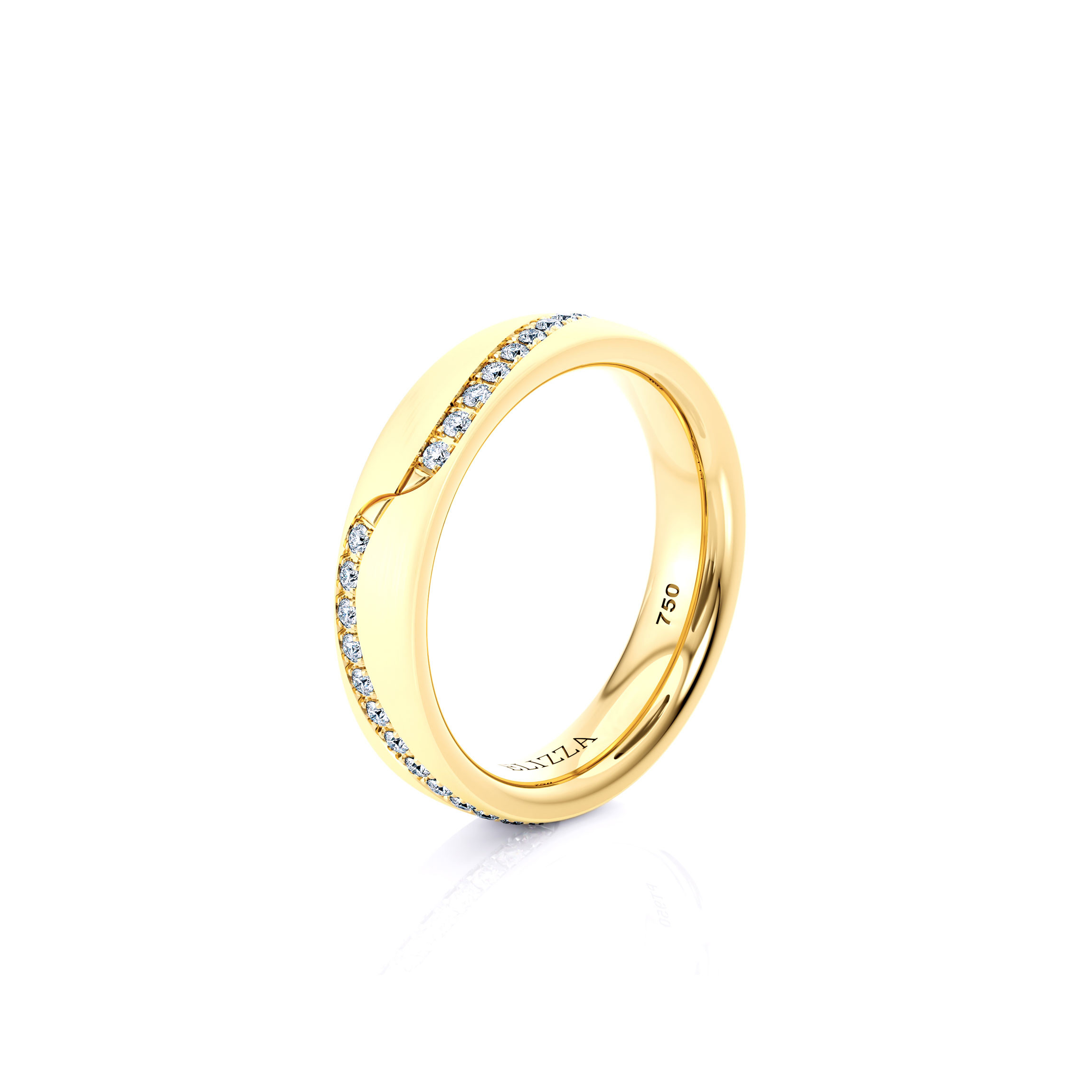 Wedding ring Enno | Matte | For her | 18K Yellow Gold 2
