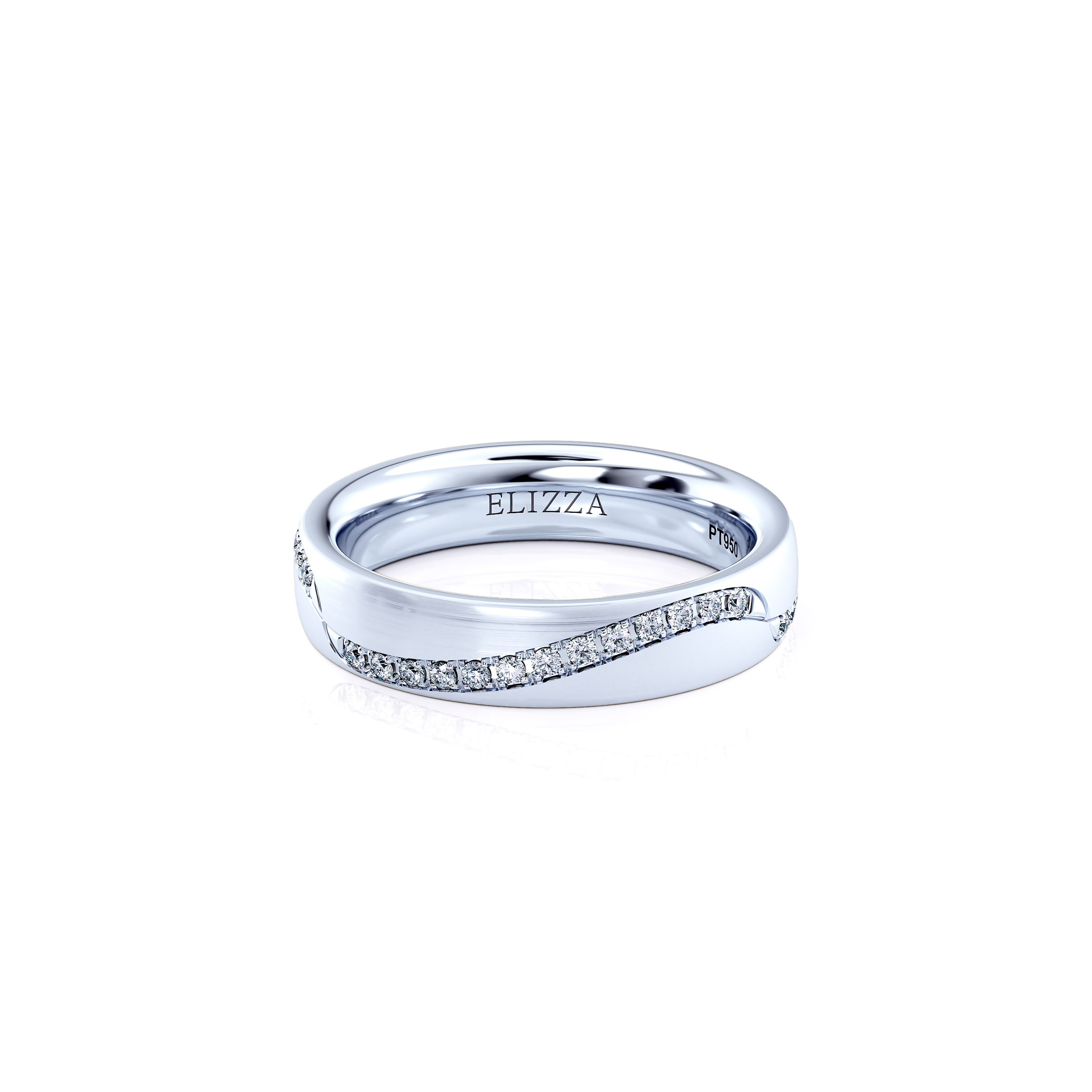 Wedding ring Enno | Matte | For her | Platinum 1