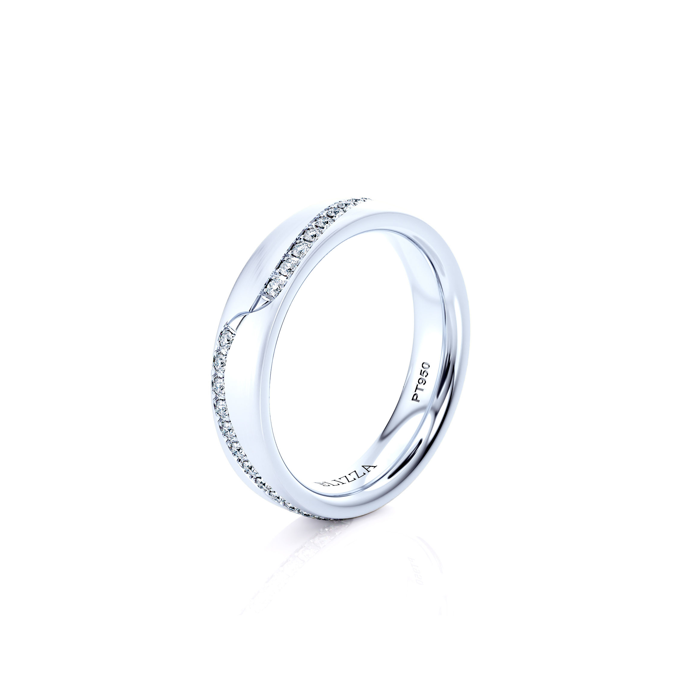 Wedding ring Enno | Matte | For her | Platinum 2
