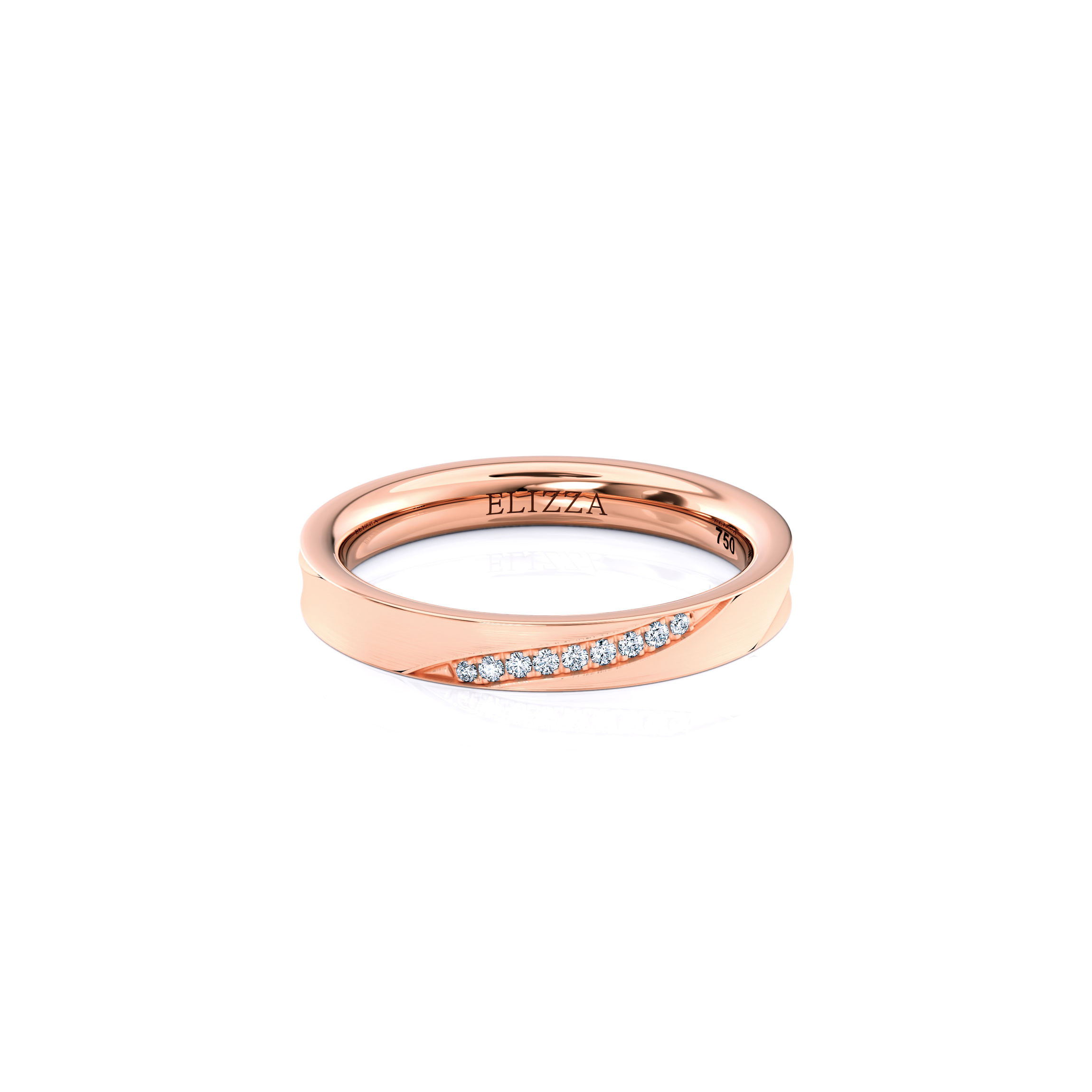 Wedding ring Enzo | For her - 3mm | 14K Rose gold 1