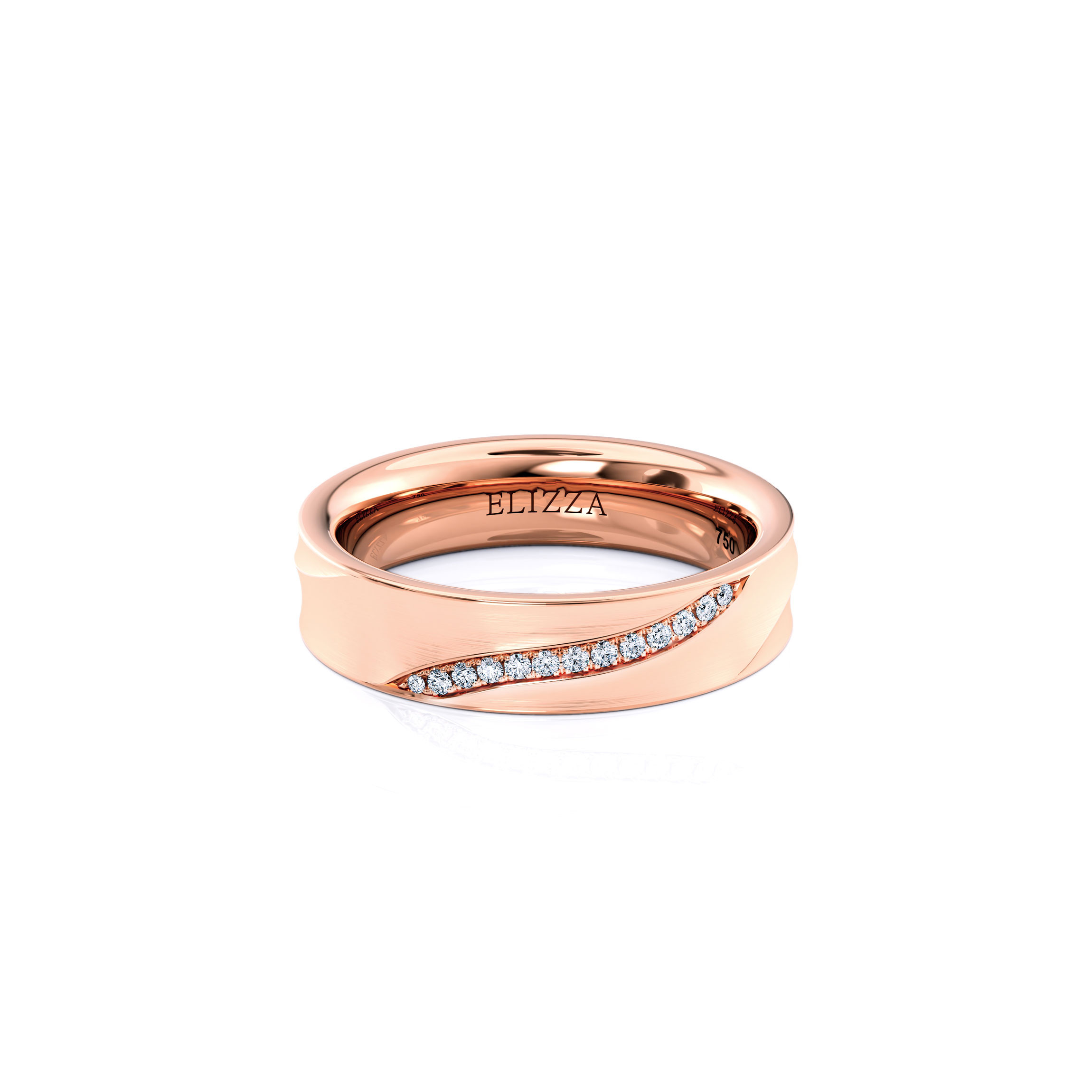 Wedding ring Enzo | For her | 18K Rose Gold 1