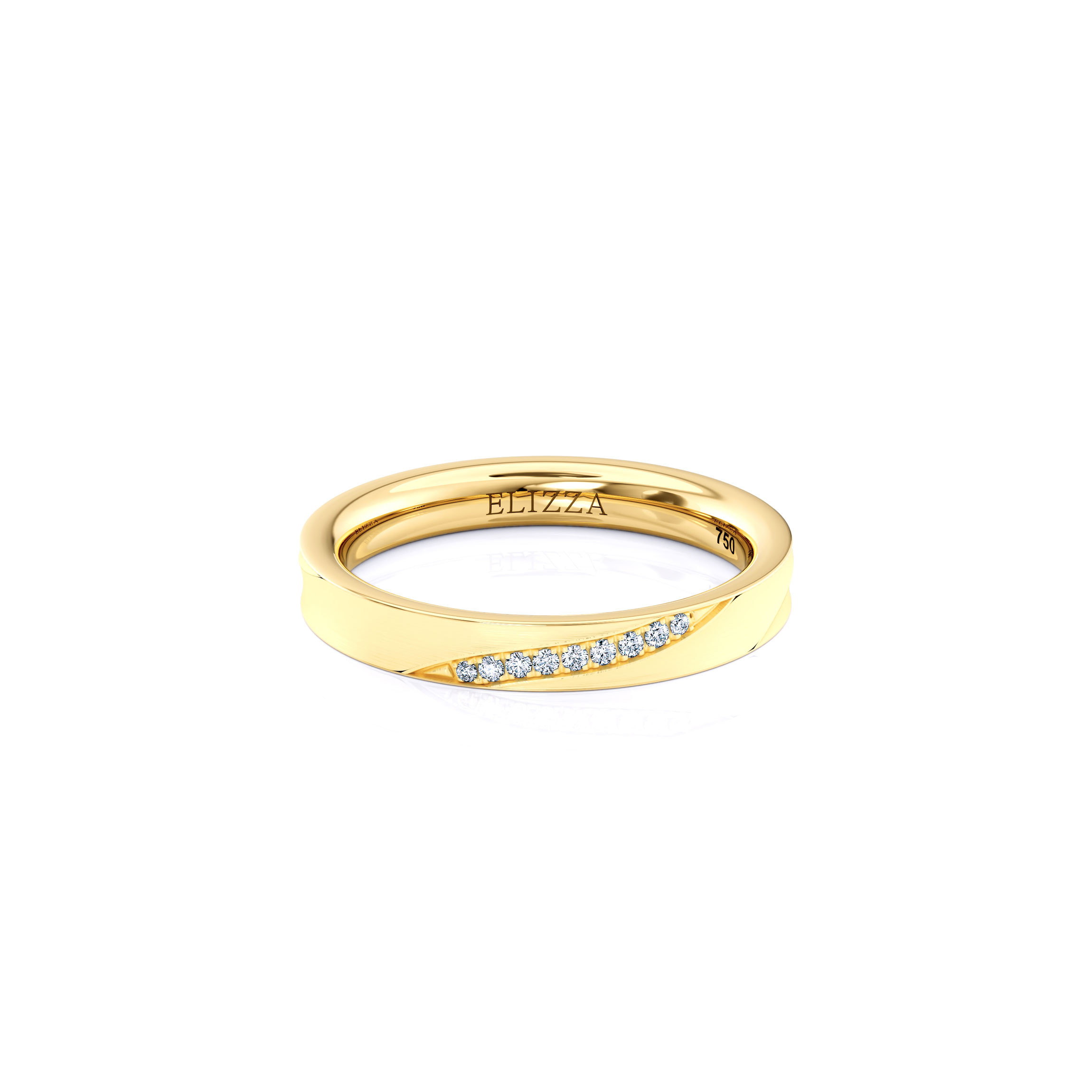 Wedding ring Enzo | For her - 3mm | 14K Yellow gold 1