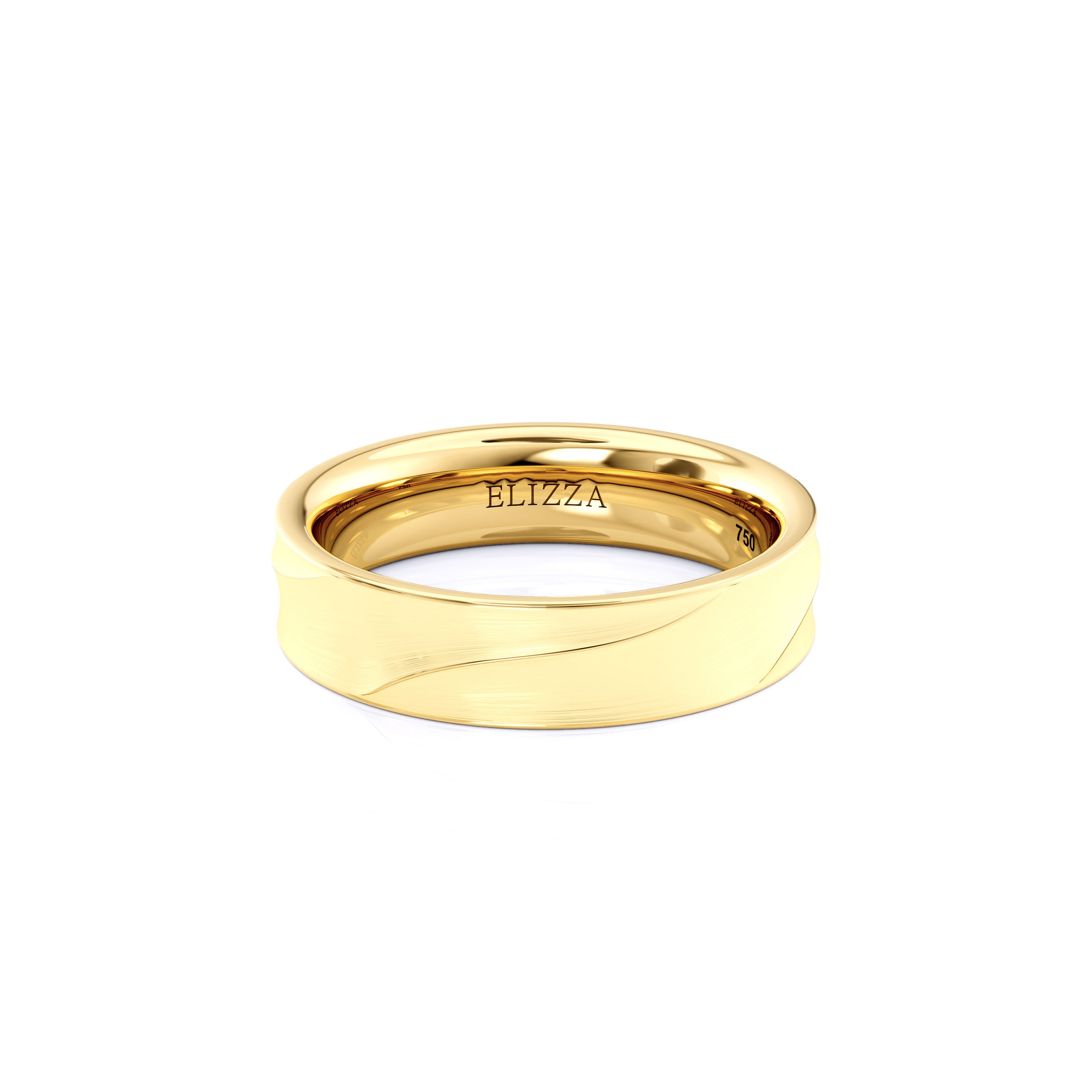 Wedding ring Enzo | For him | 14K Yellow gold 1