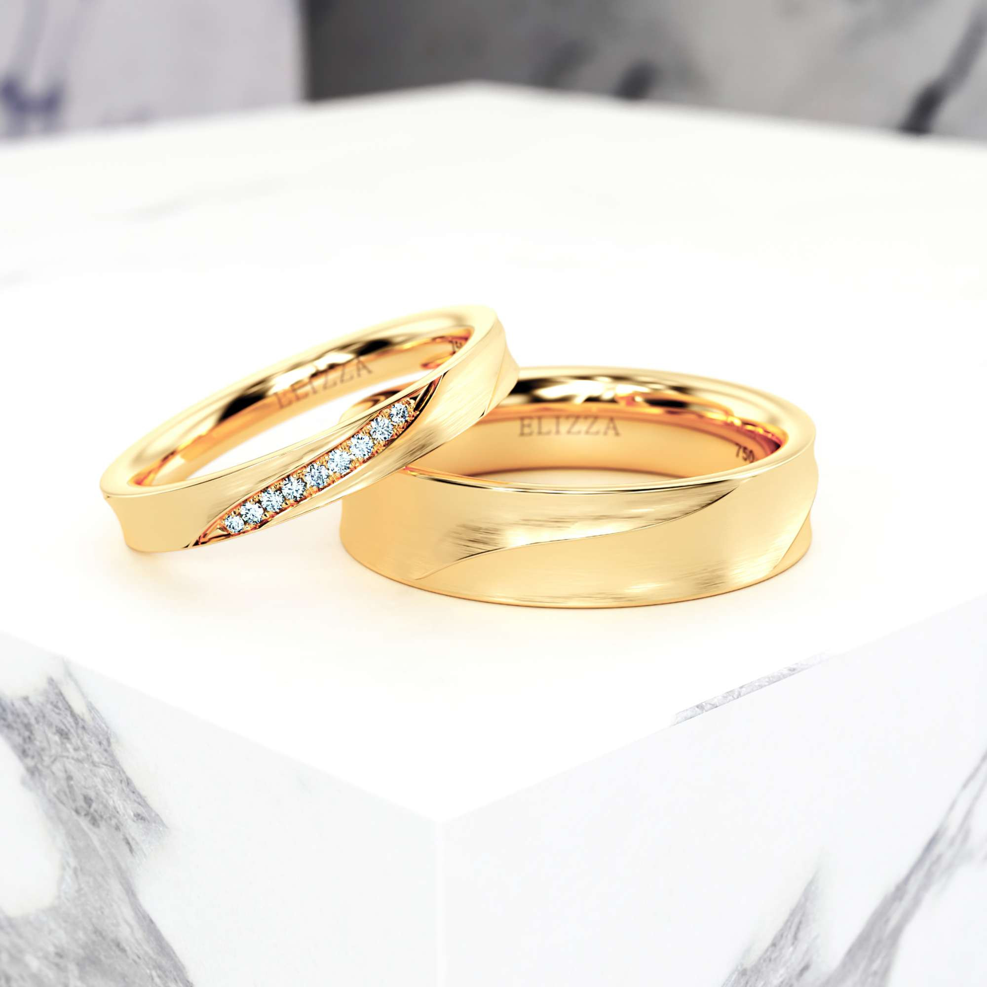 Trauring Enzo Couple | 14K Gelbgold 1