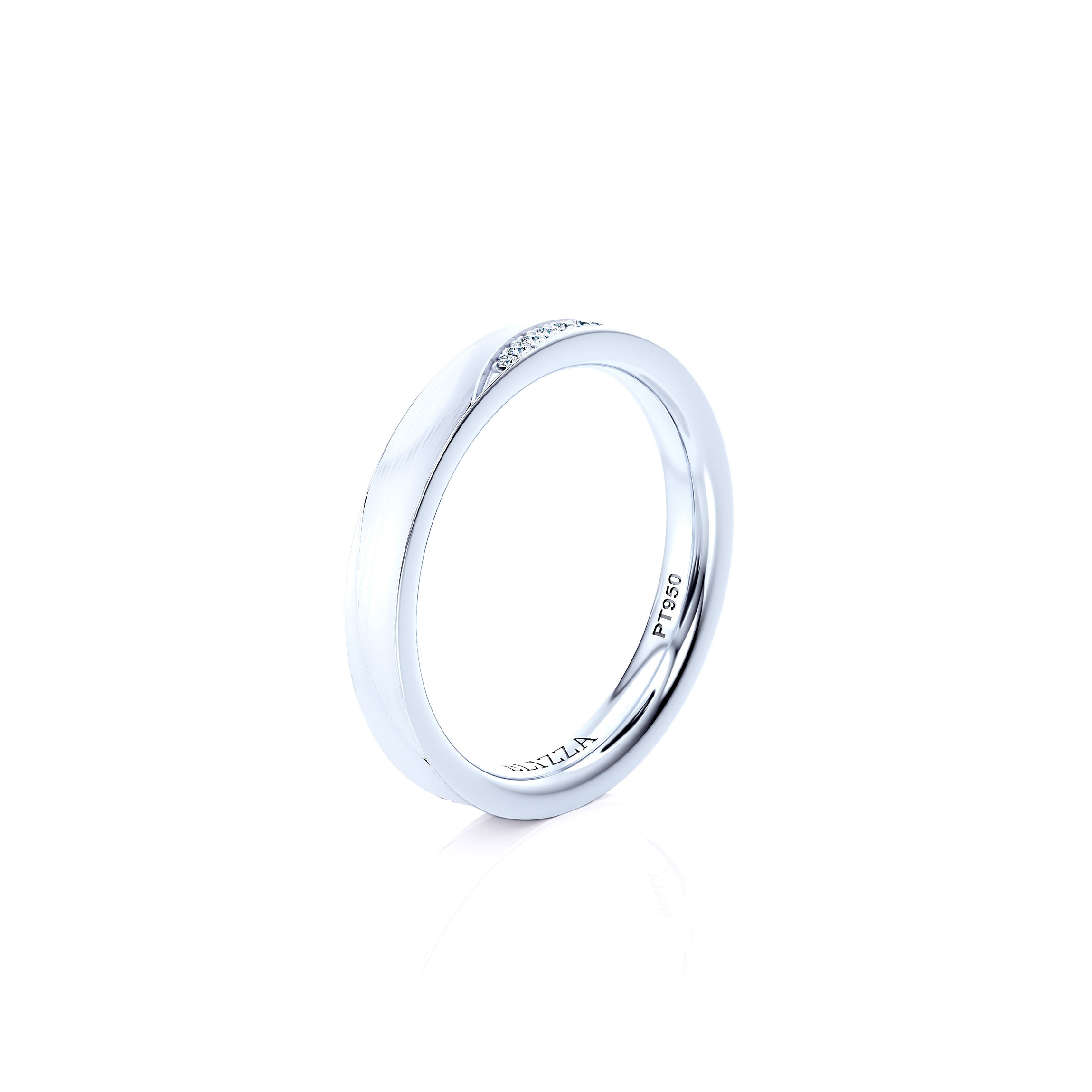 Wedding ring Enzo | For her - 3mm | Platinum 2