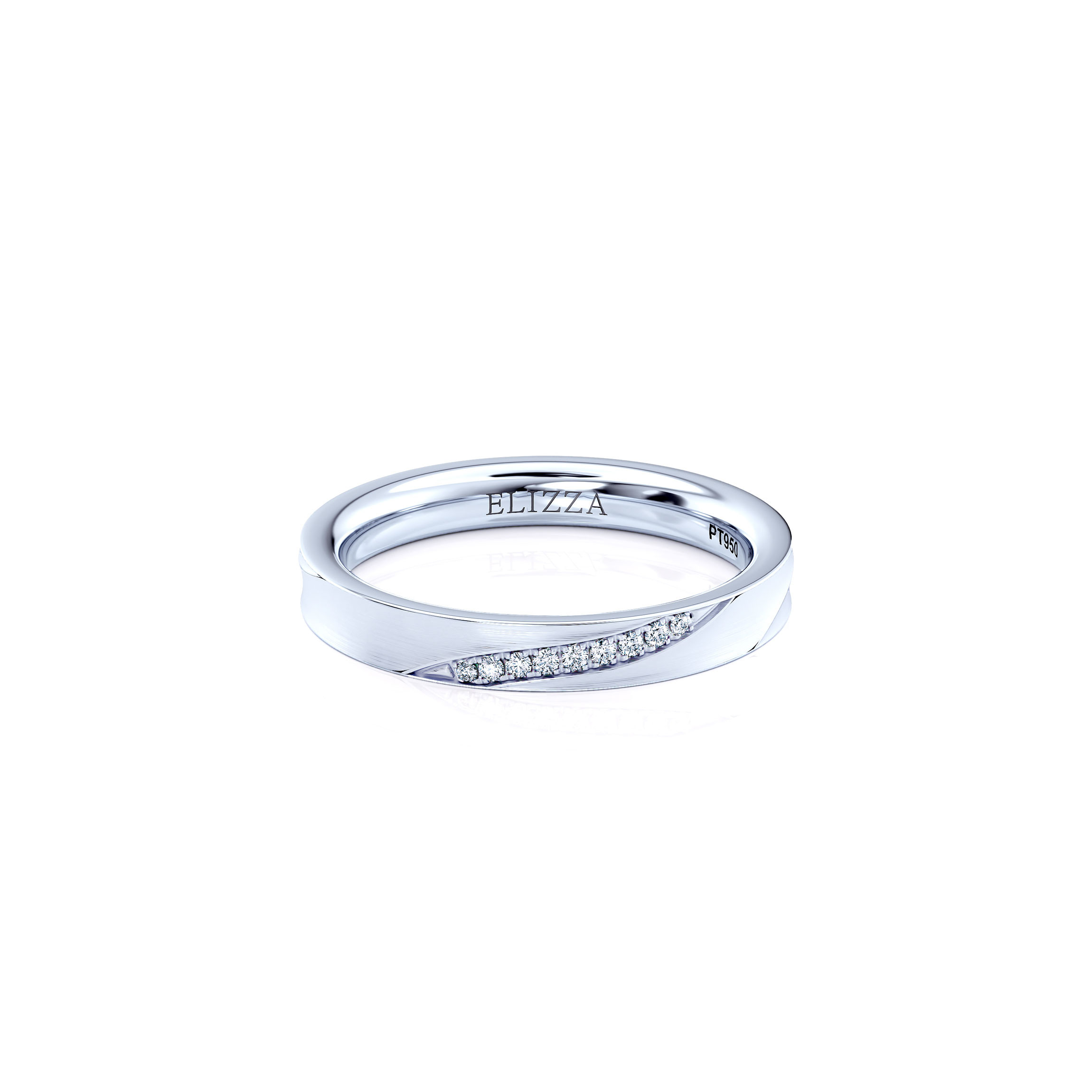 Wedding ring Enzo | For her - 3mm | Platinum 1