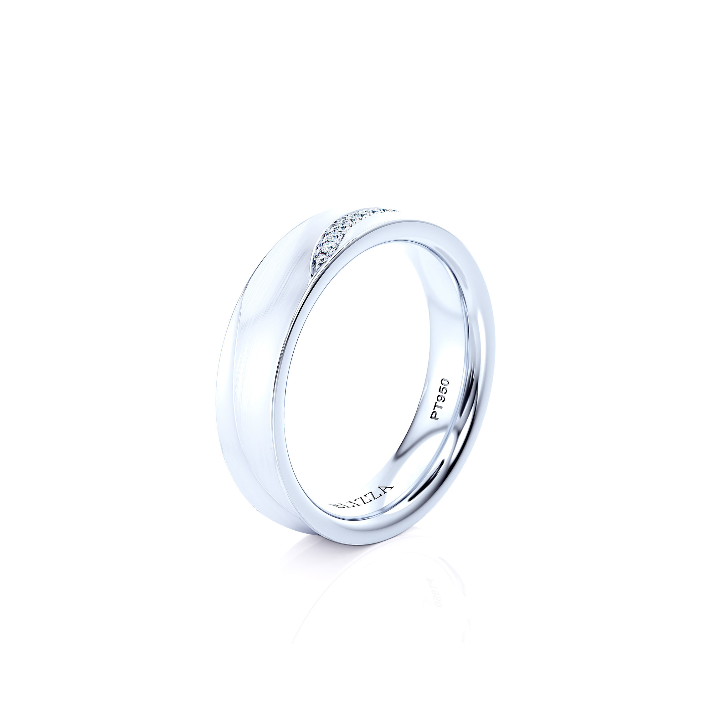 Wedding ring Enzo | For her | Platinum 2