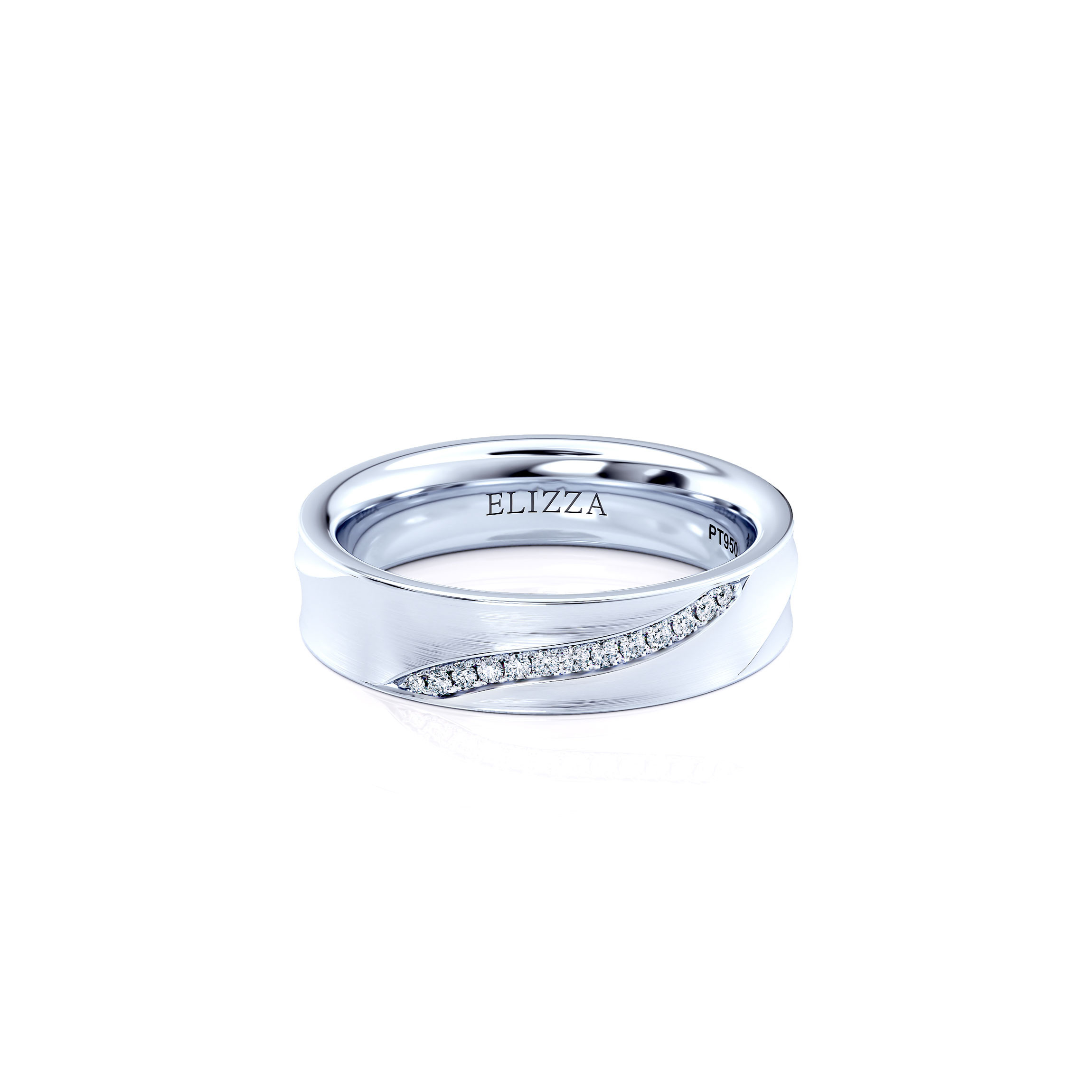 Wedding ring Enzo | For her | Platinum 1