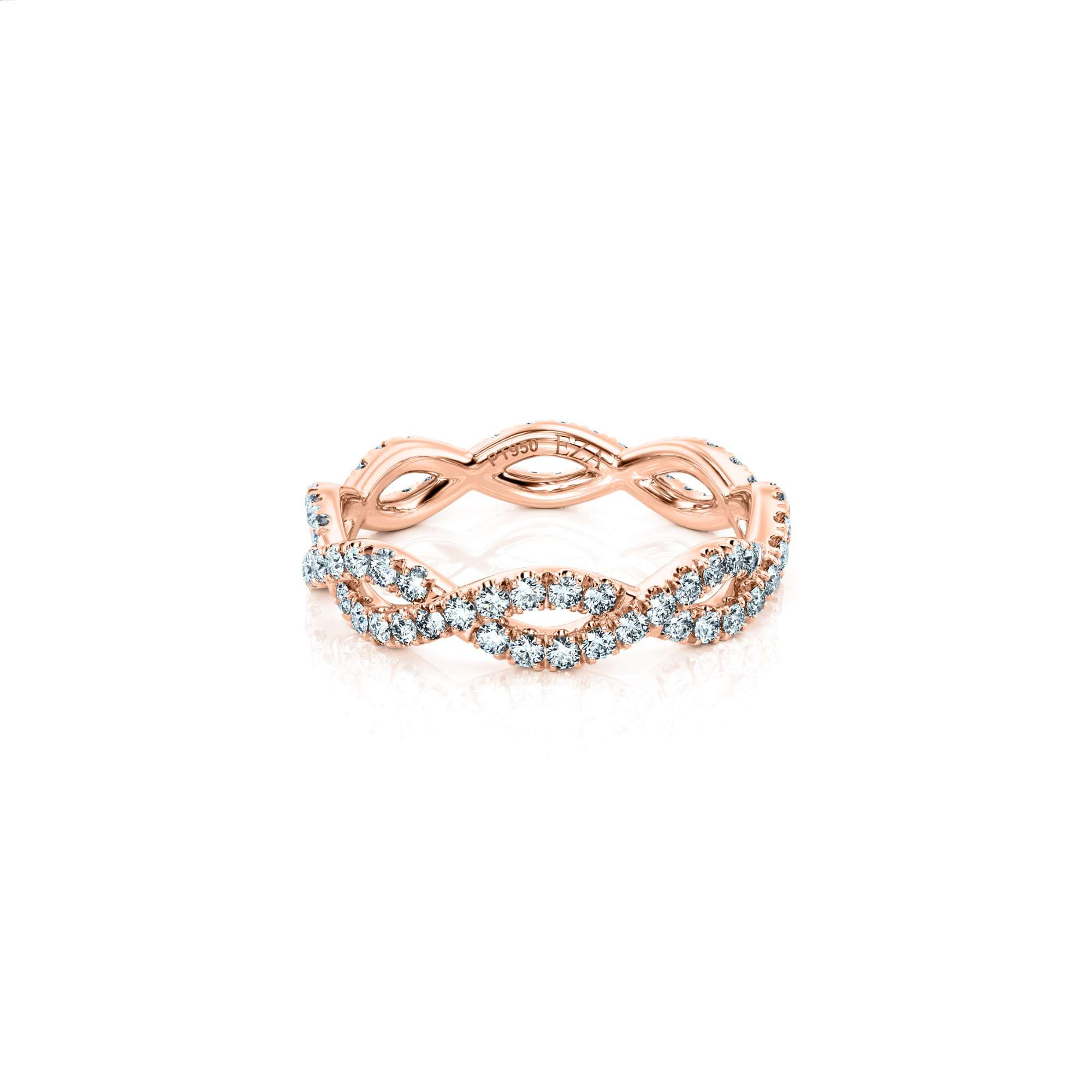 Trauring Eternal Wave Couple | 14K Roségold 2