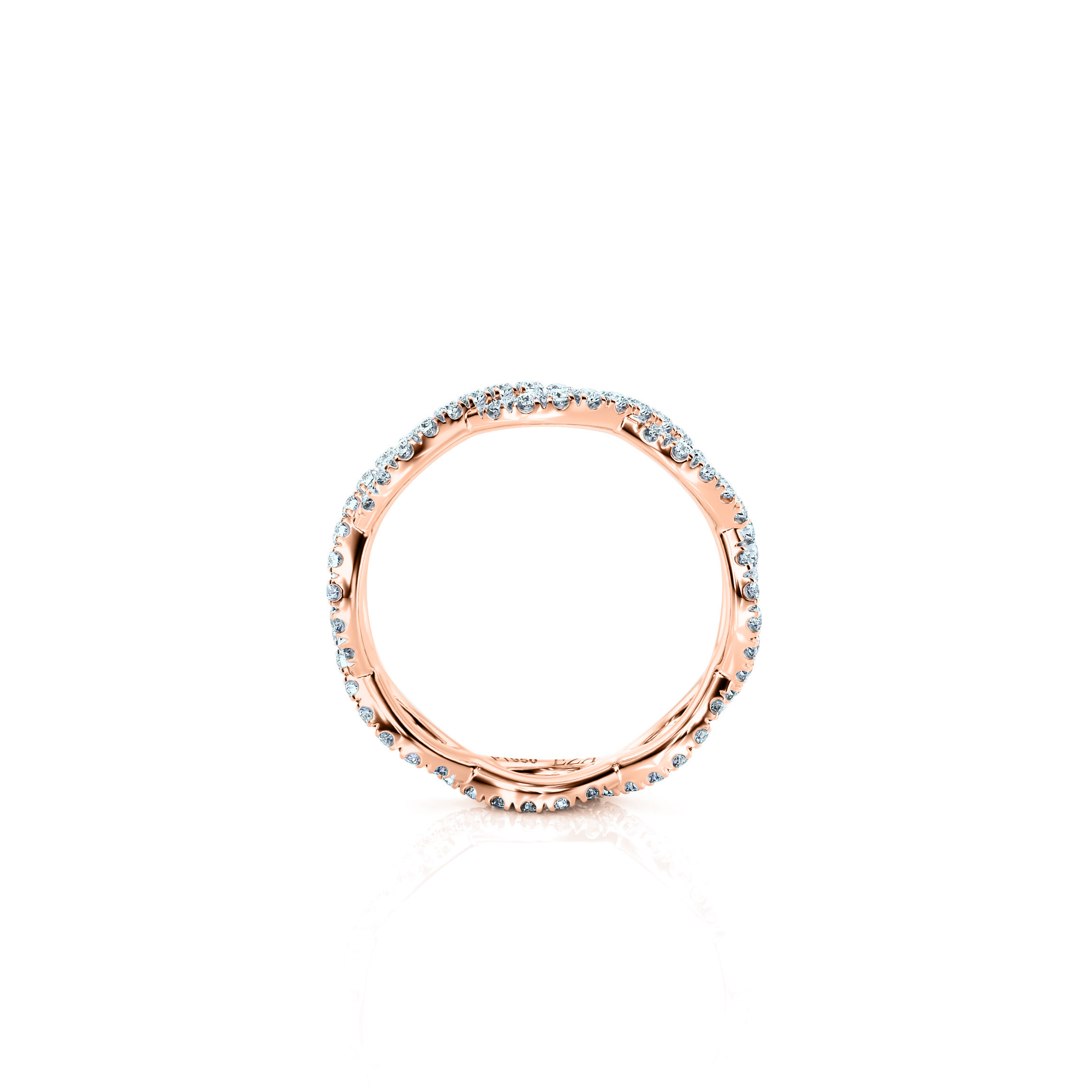 Trauring Eternal Wave Couple | 14K Roségold 3