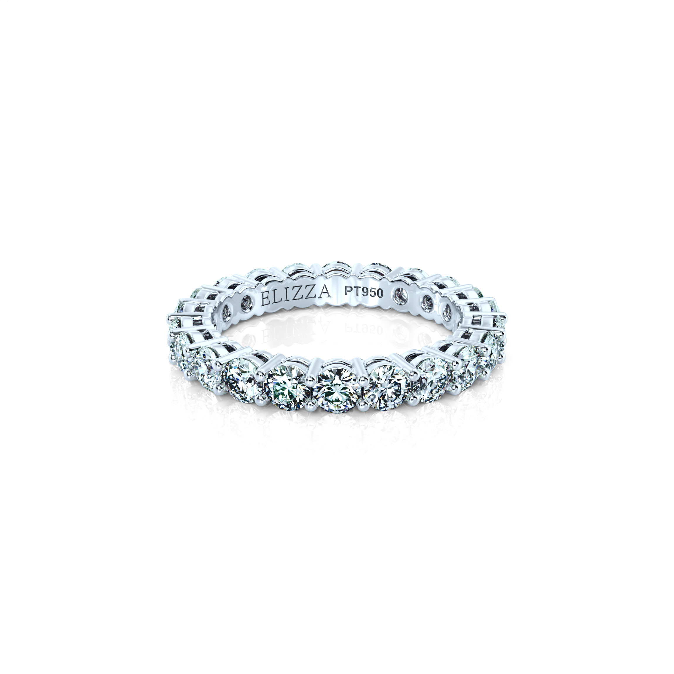Wedding ring Vintage Basket Eternity Grand | Grand | For her | 18K White Gold | 50% | Natural 1