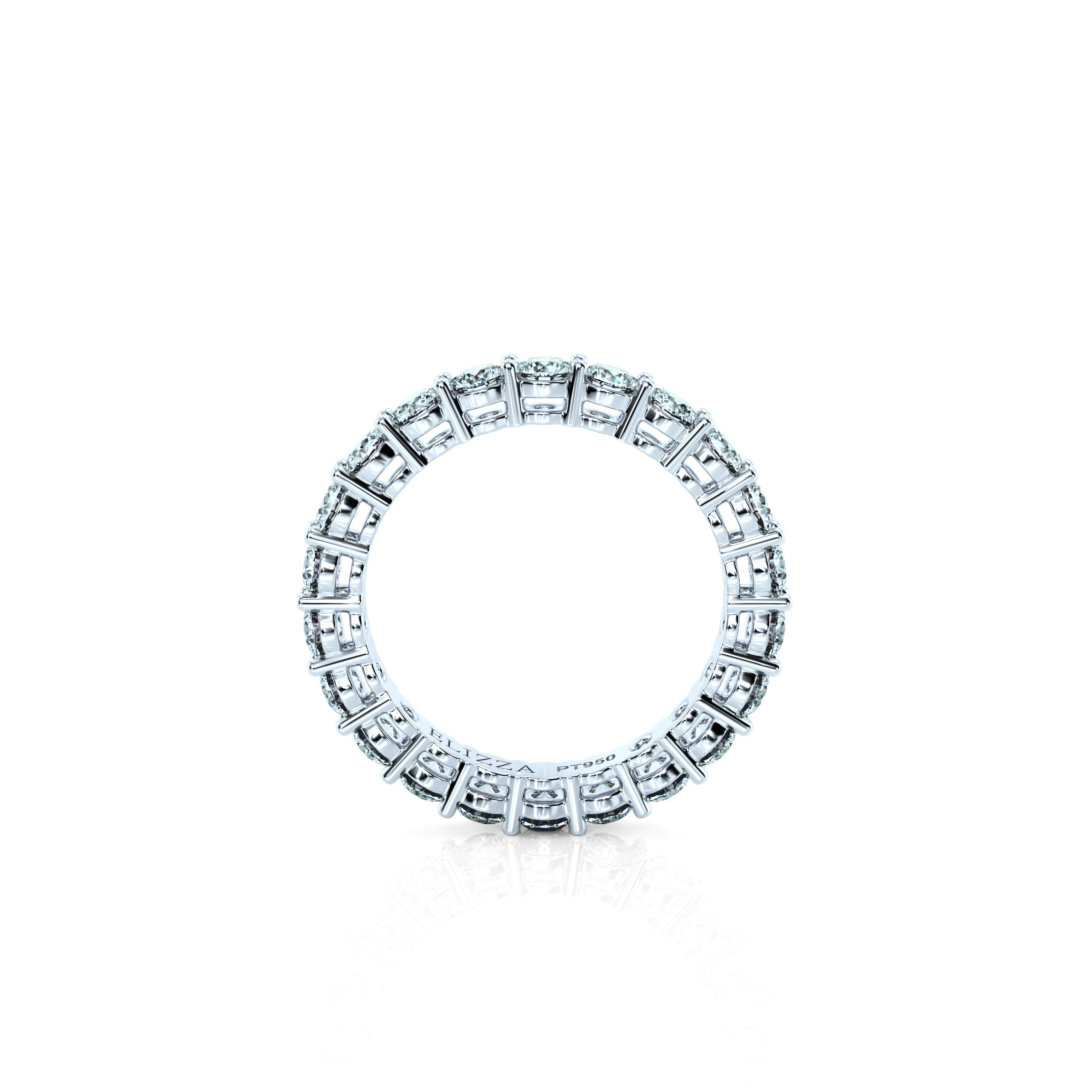 Wedding ring Vintage Basket Eternity Grand | Grand | For her | Platinum | 50% | Natural 2